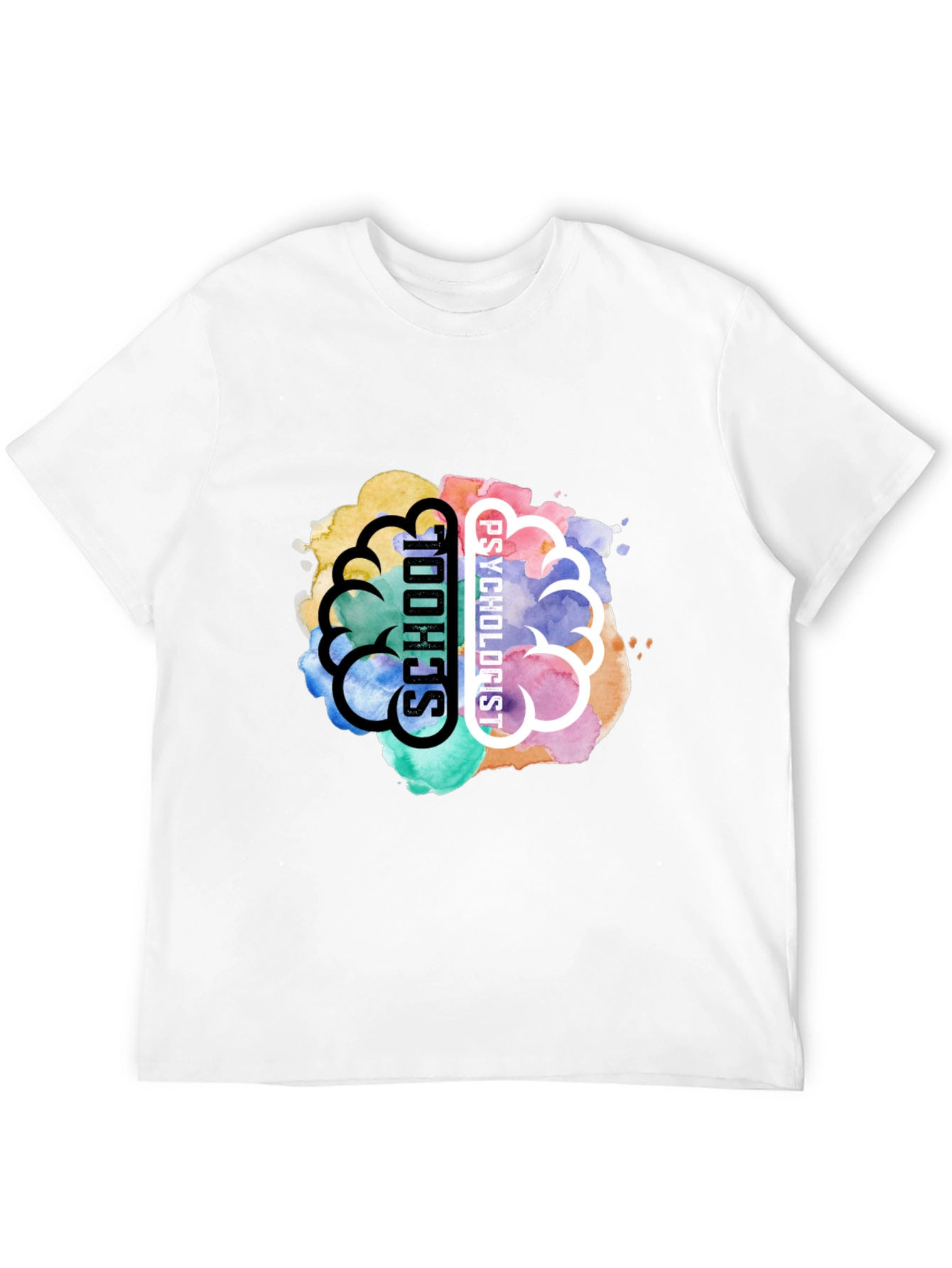 School Psychologist Brain Graphic T-Shirt