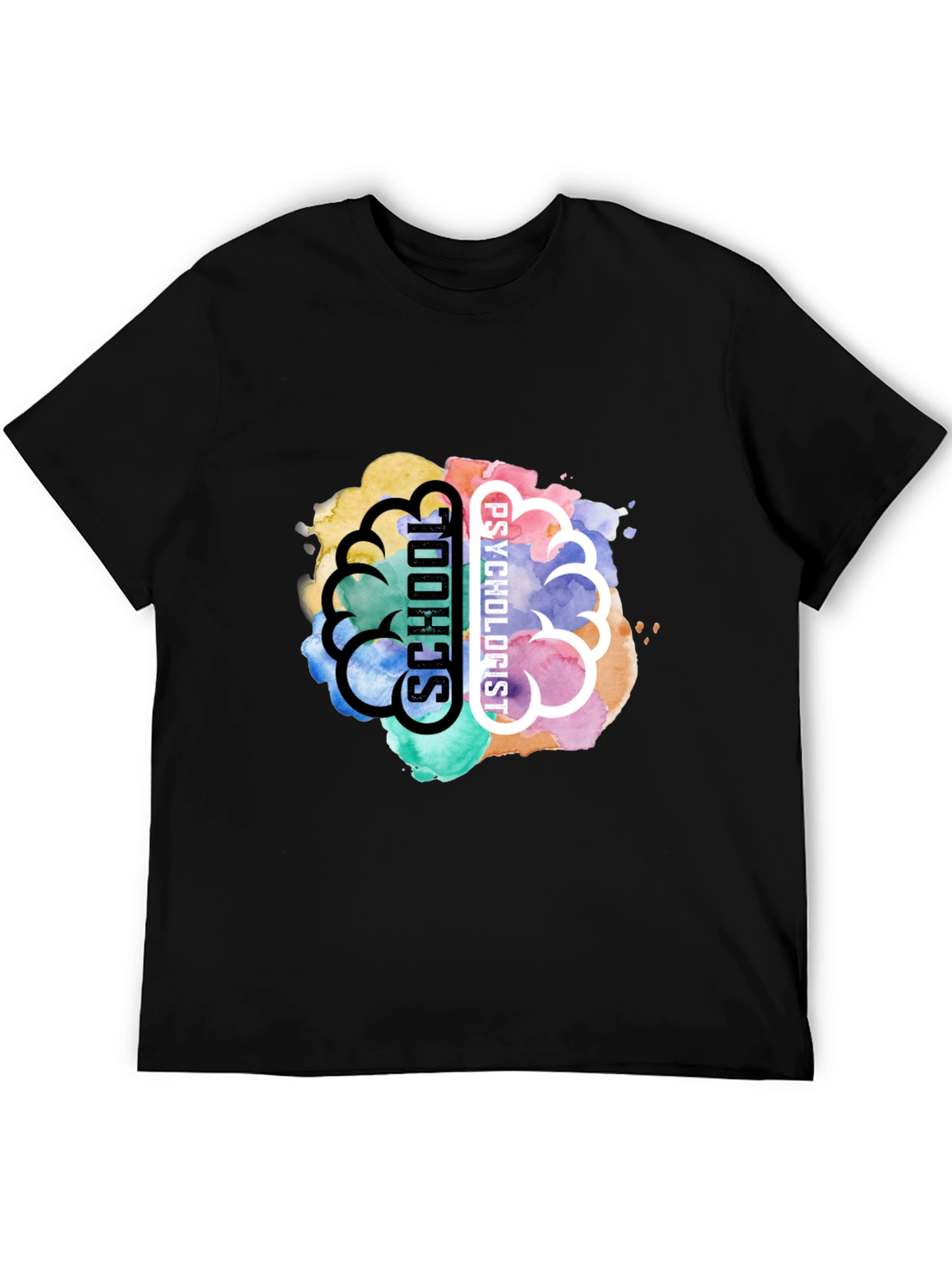 School Psychologist Brain Graphic T-Shirt