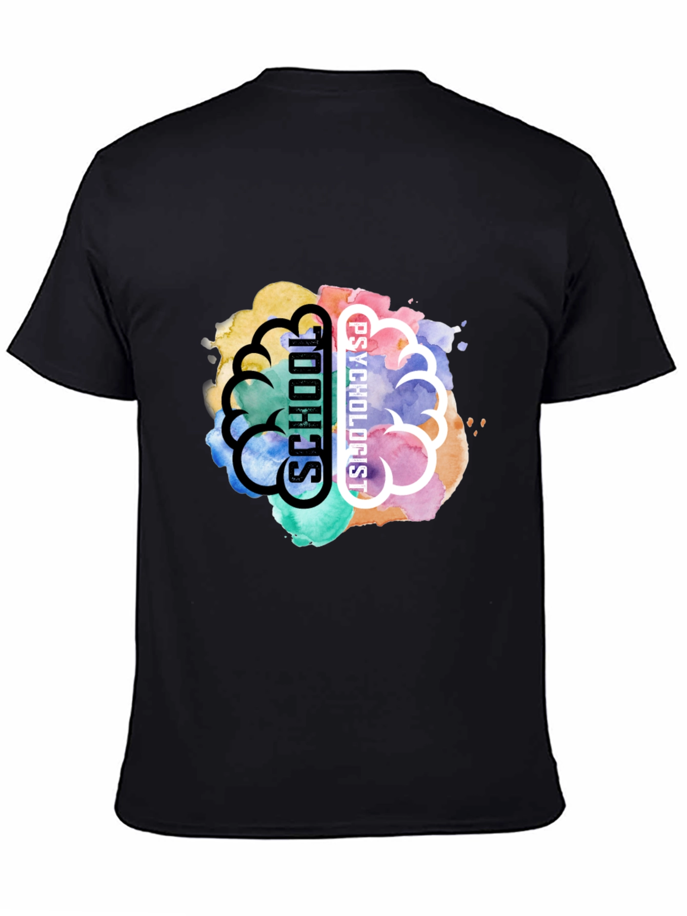 School Psychologist Brain Graphic T-Shirt