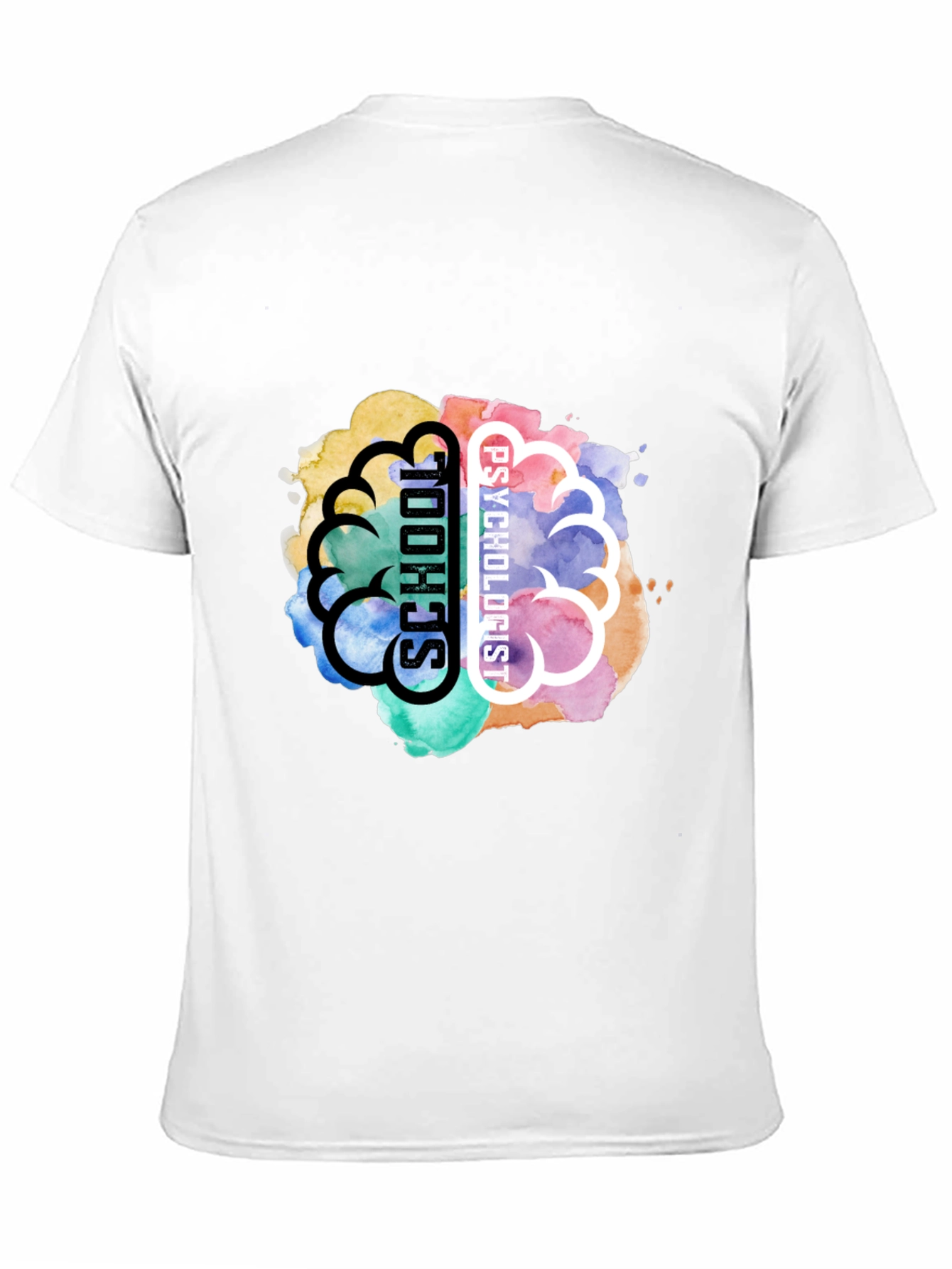 School Psychologist Brain Graphic T-Shirt