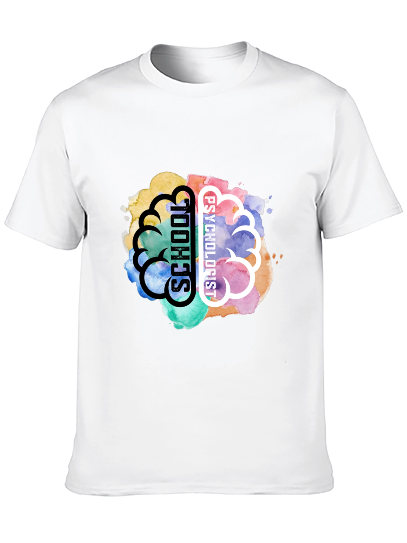 School Psychologist Brain Graphic T-Shirt