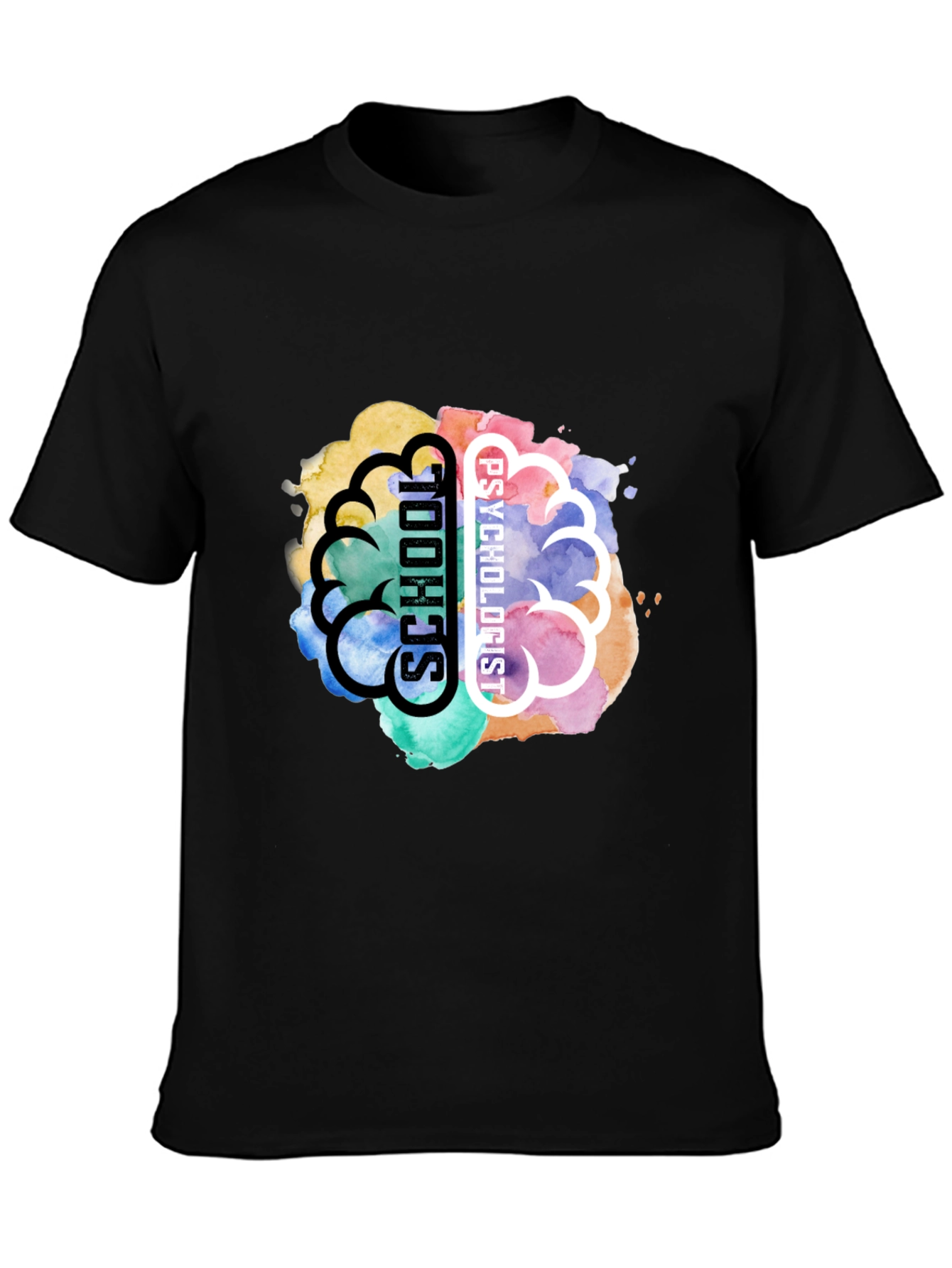 School Psychologist Brain Graphic T-Shirt