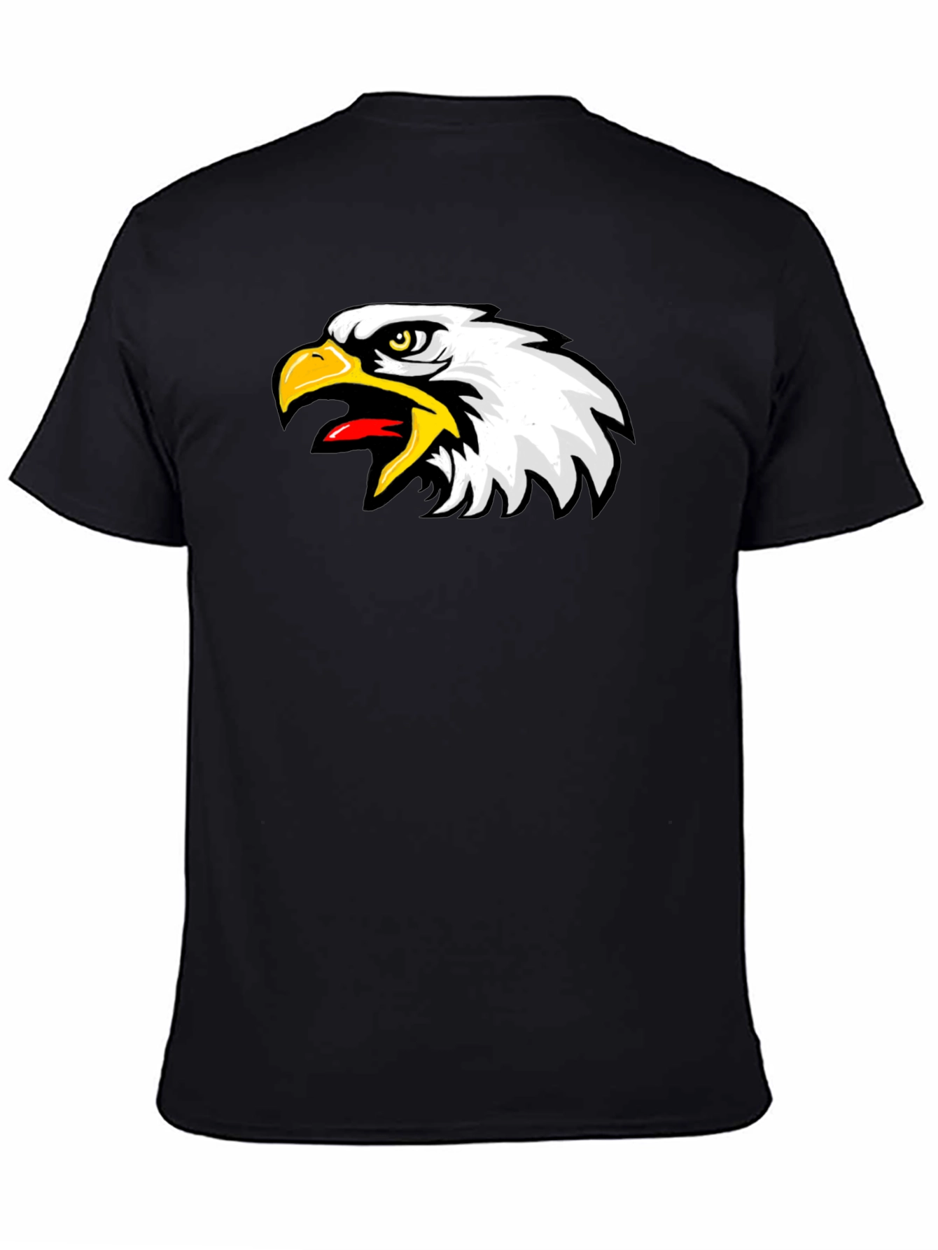 Eagle Graphic Black T-Shirt - Bold Bird Design
