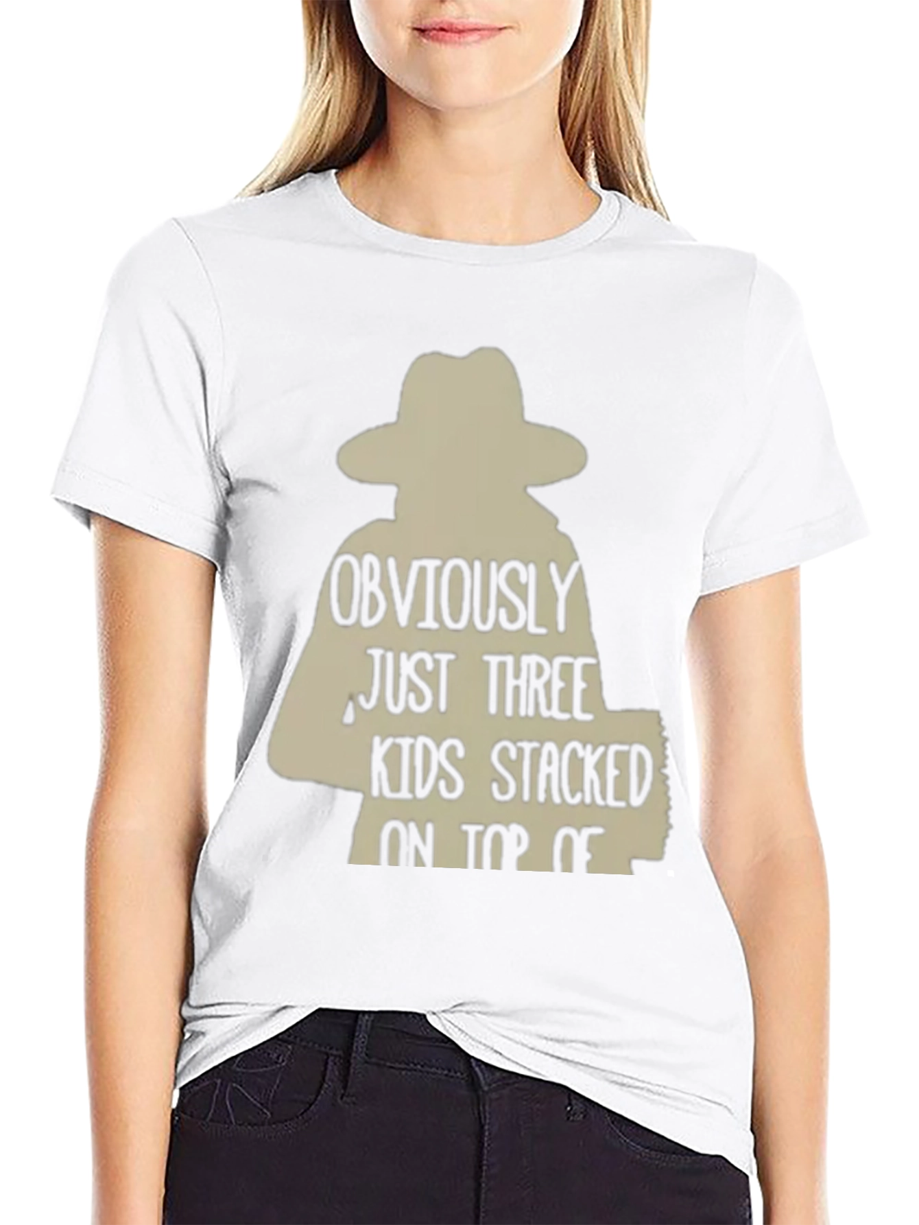 Obviously Three Kids T-Shirt