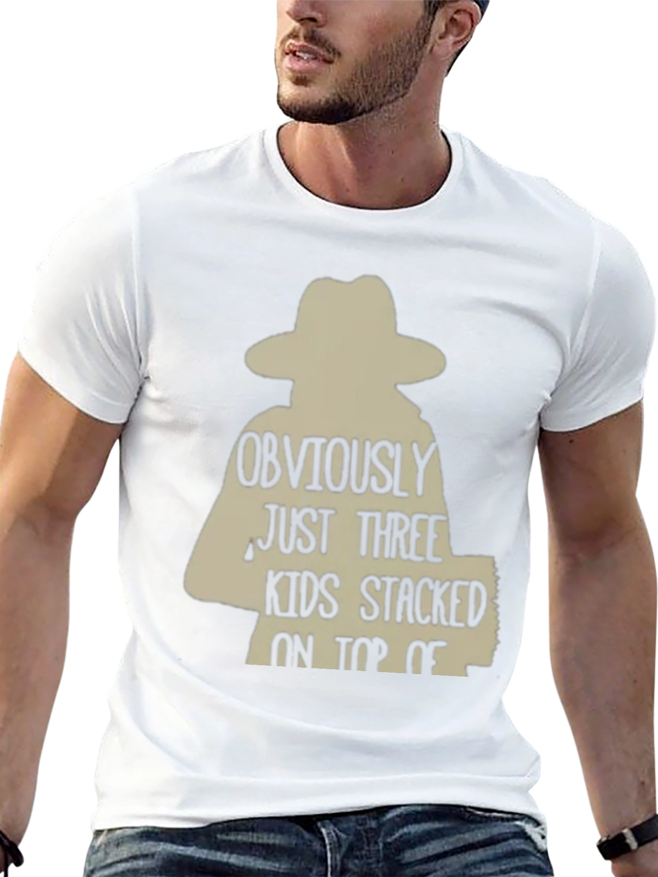 Obviously Three Kids T-Shirt