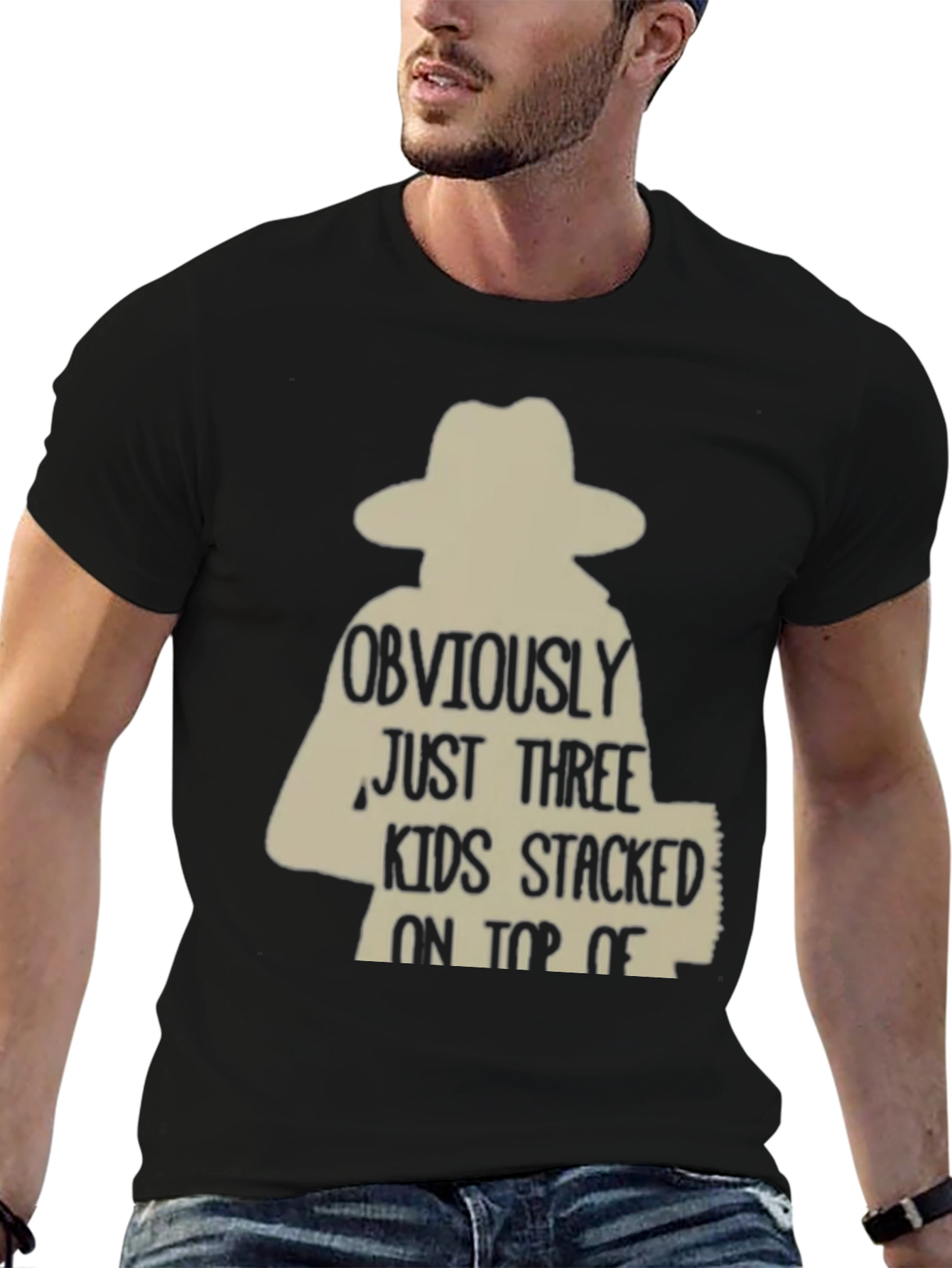 Obviously Three Kids T-Shirt