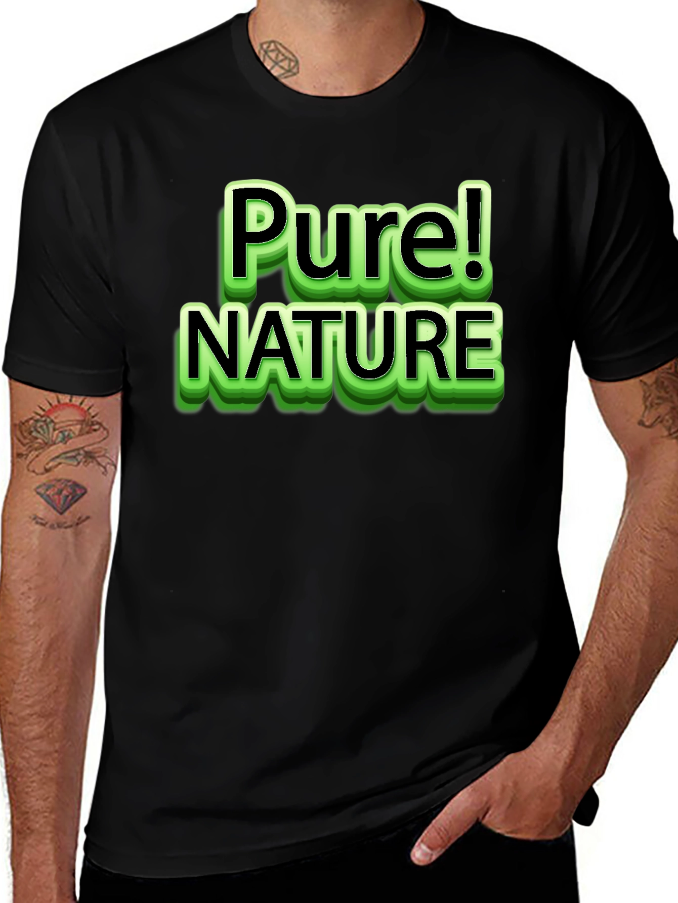 Pure Nature Black T-Shirt