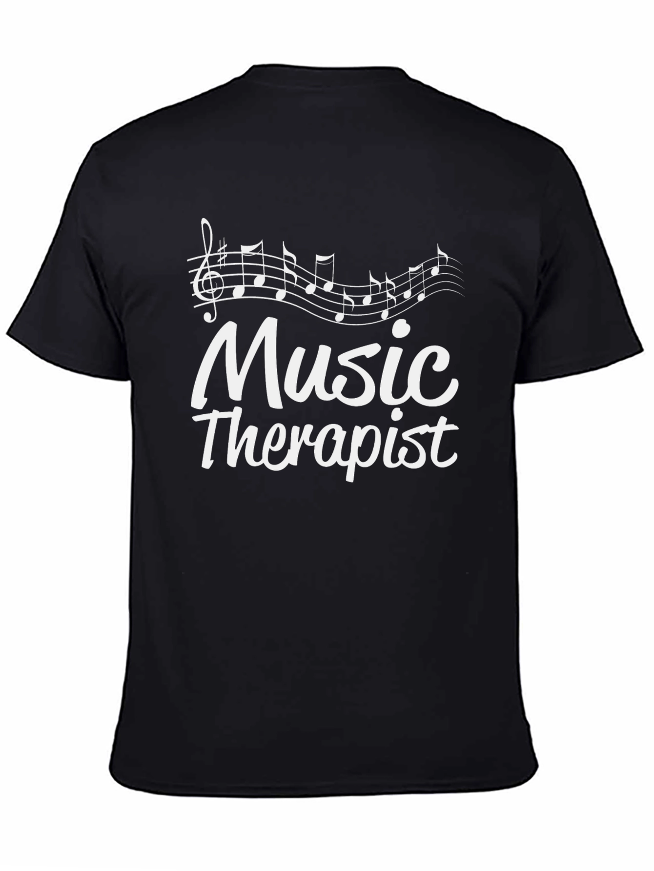 Music Therapist T-Shirt - Black Tee