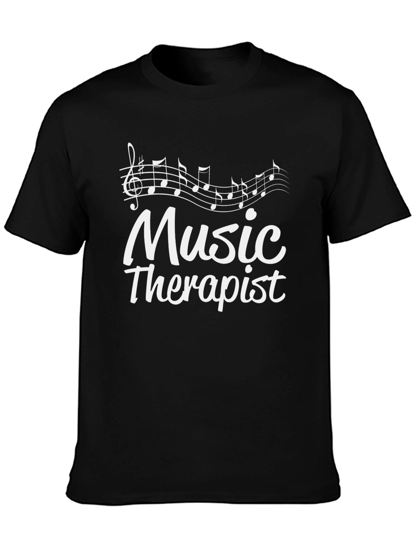 Music Therapist T-Shirt - Black Tee
