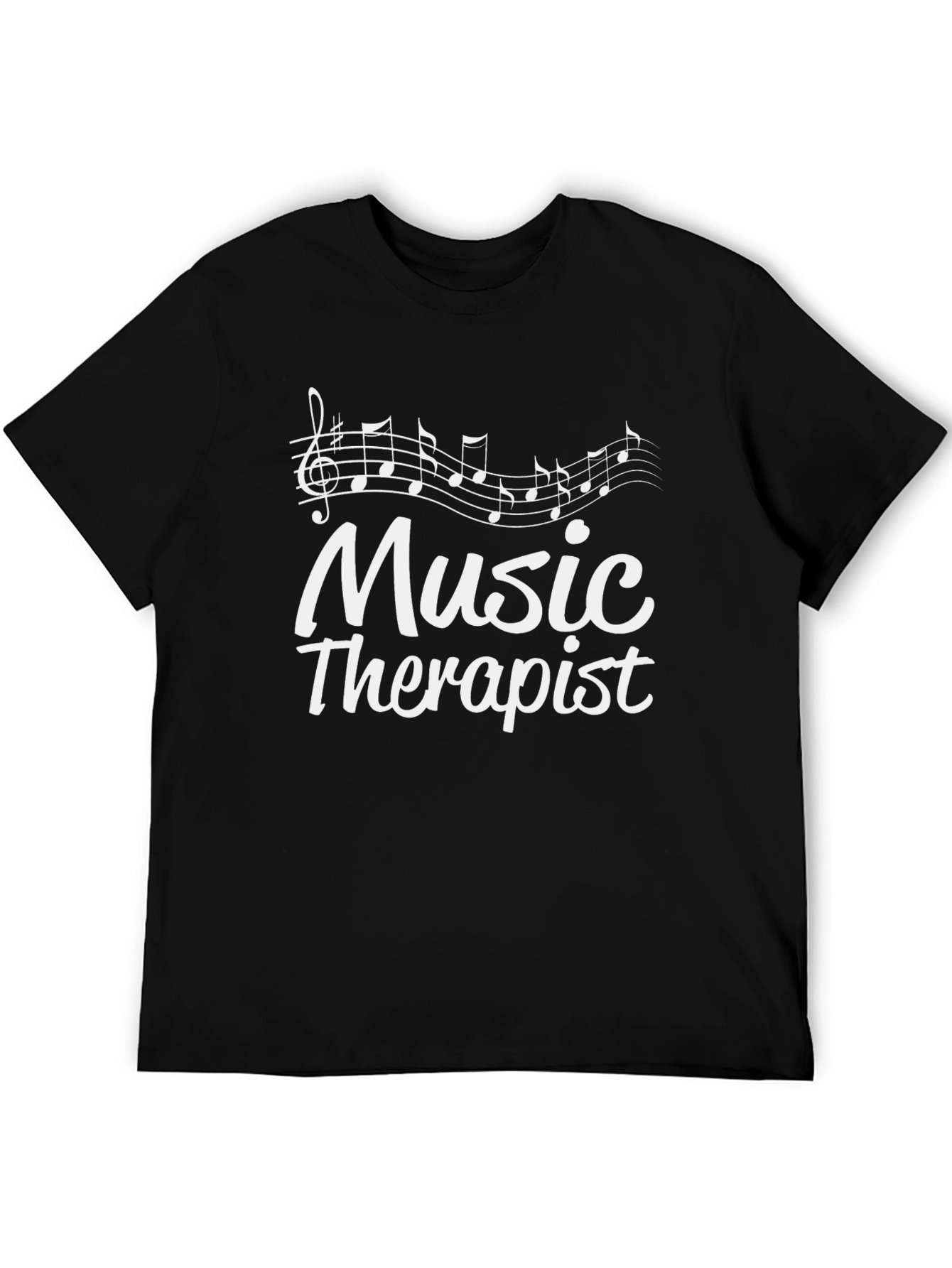 Music Therapist T-Shirt - Black Tee