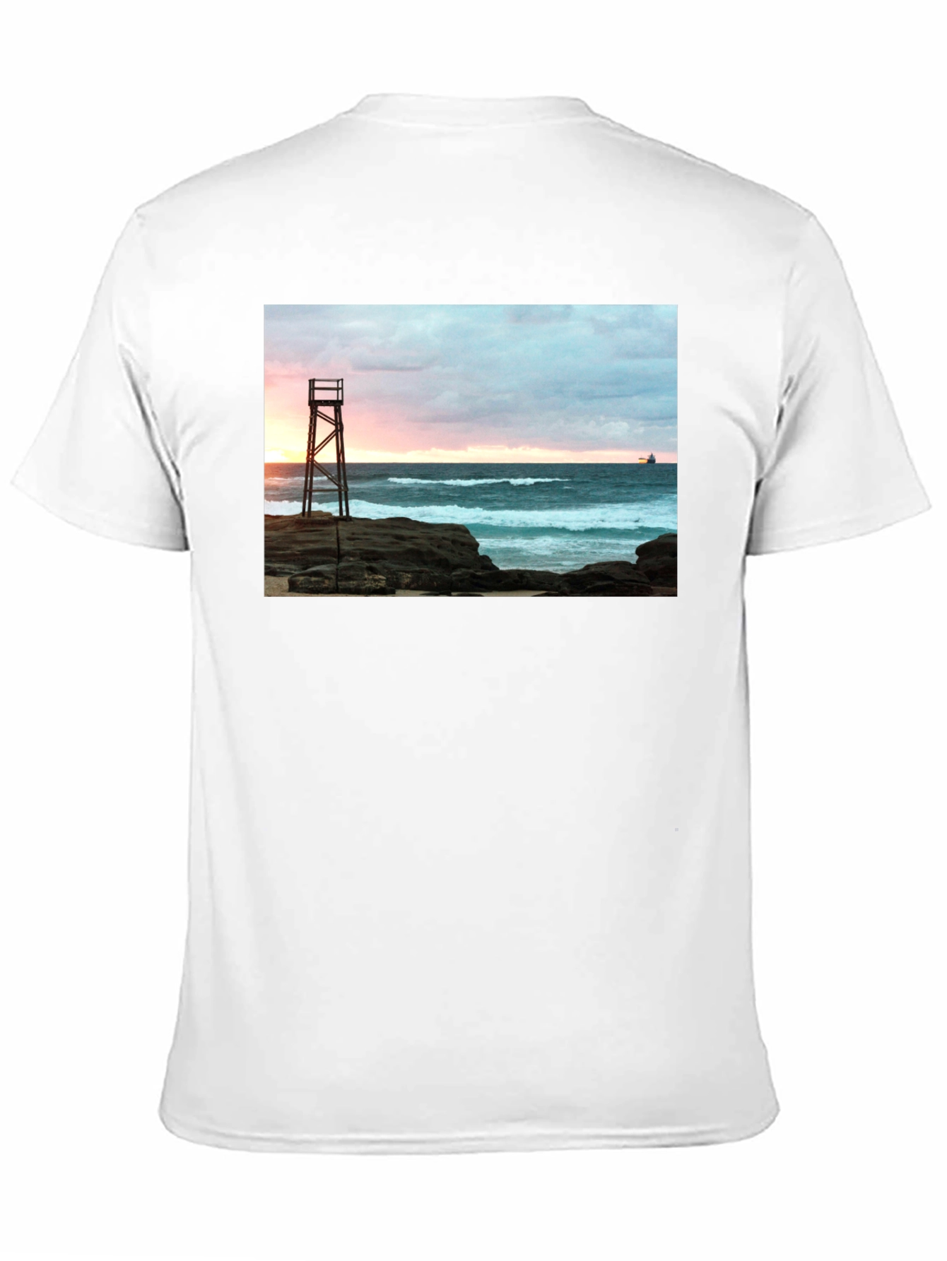 Ocean View Sunset Graphic Tee