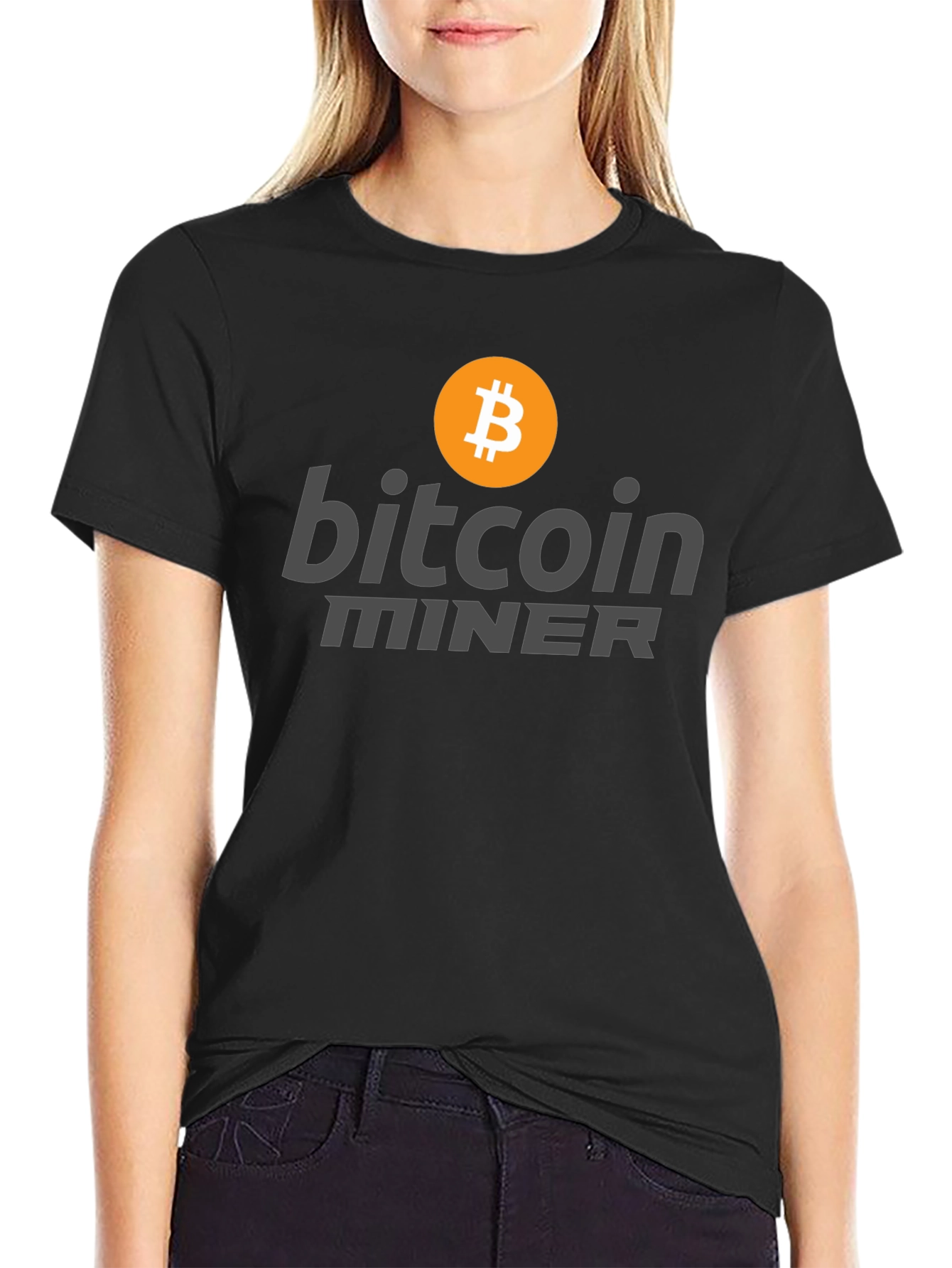 Bitcoin Miner Black T-Shirt - Crypto Currency Tee