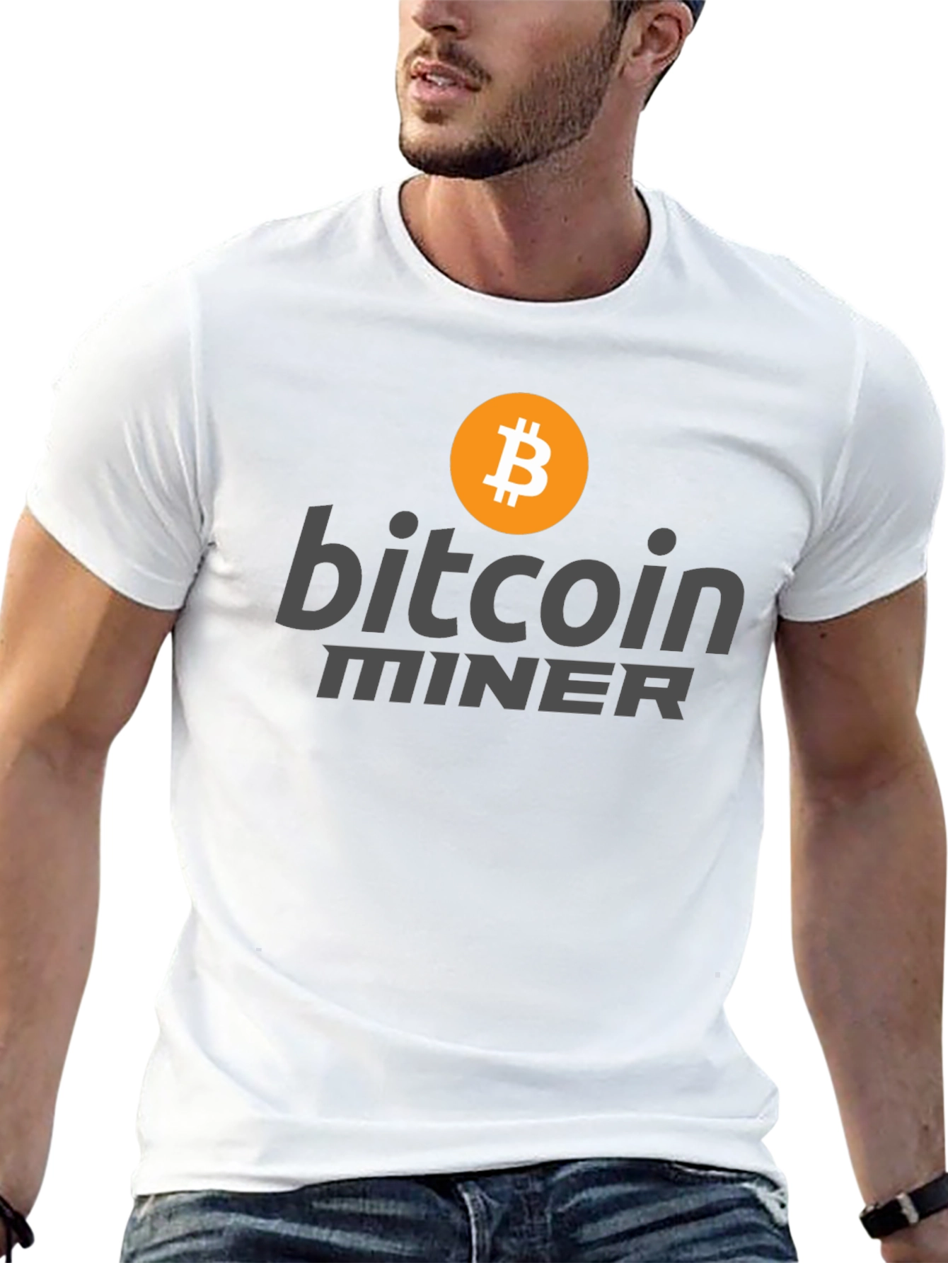 Bitcoin Miner Black T-Shirt - Crypto Currency Tee