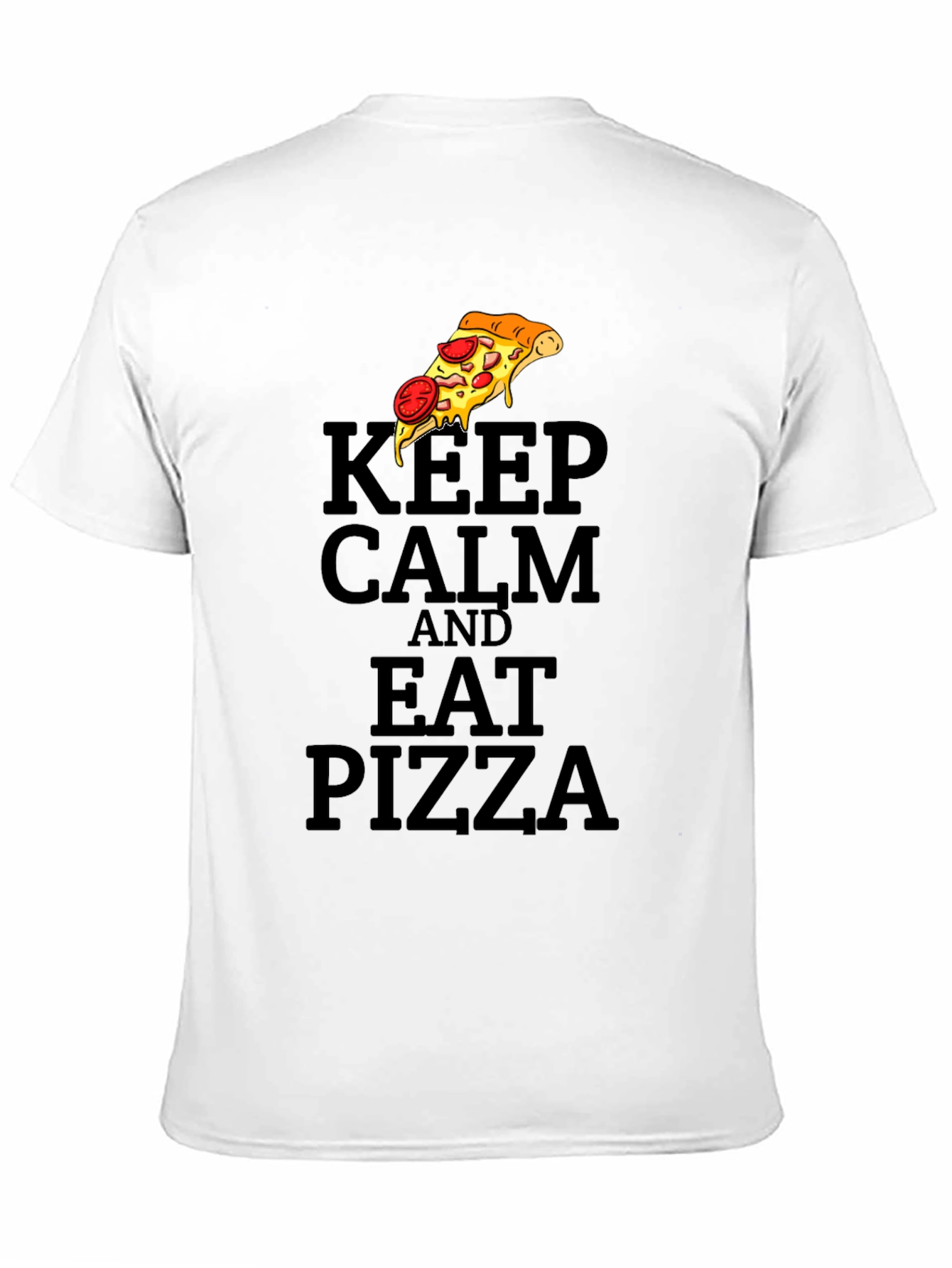 Keep Calm and Eat Pizza Graphic T-Shirt