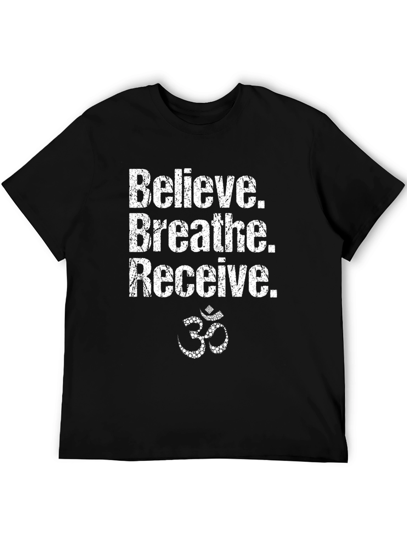 Believe Breathe Receive Graphic Tee - Mens Black T-Shirt