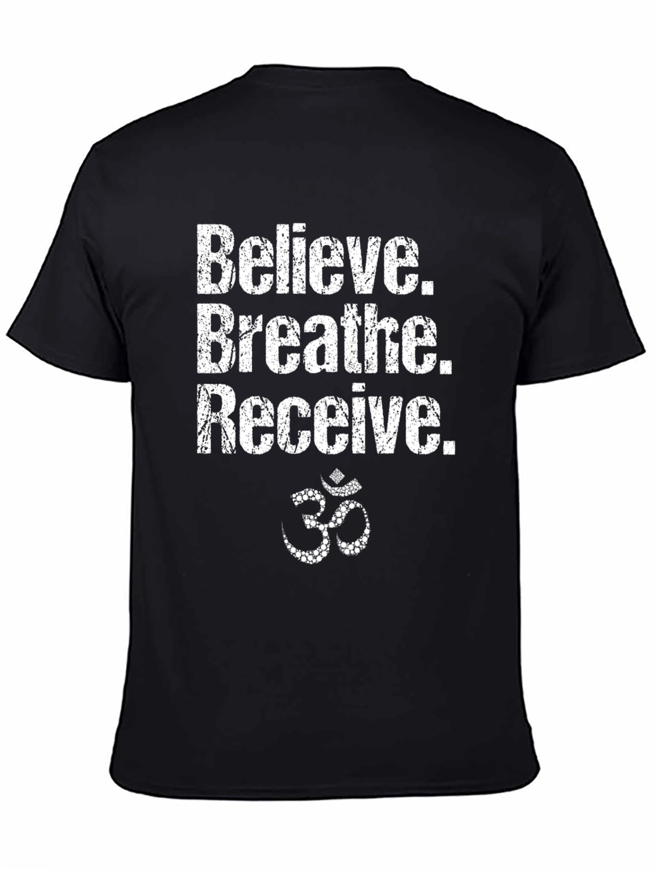 Believe Breathe Receive Graphic Tee - Mens Black T-Shirt