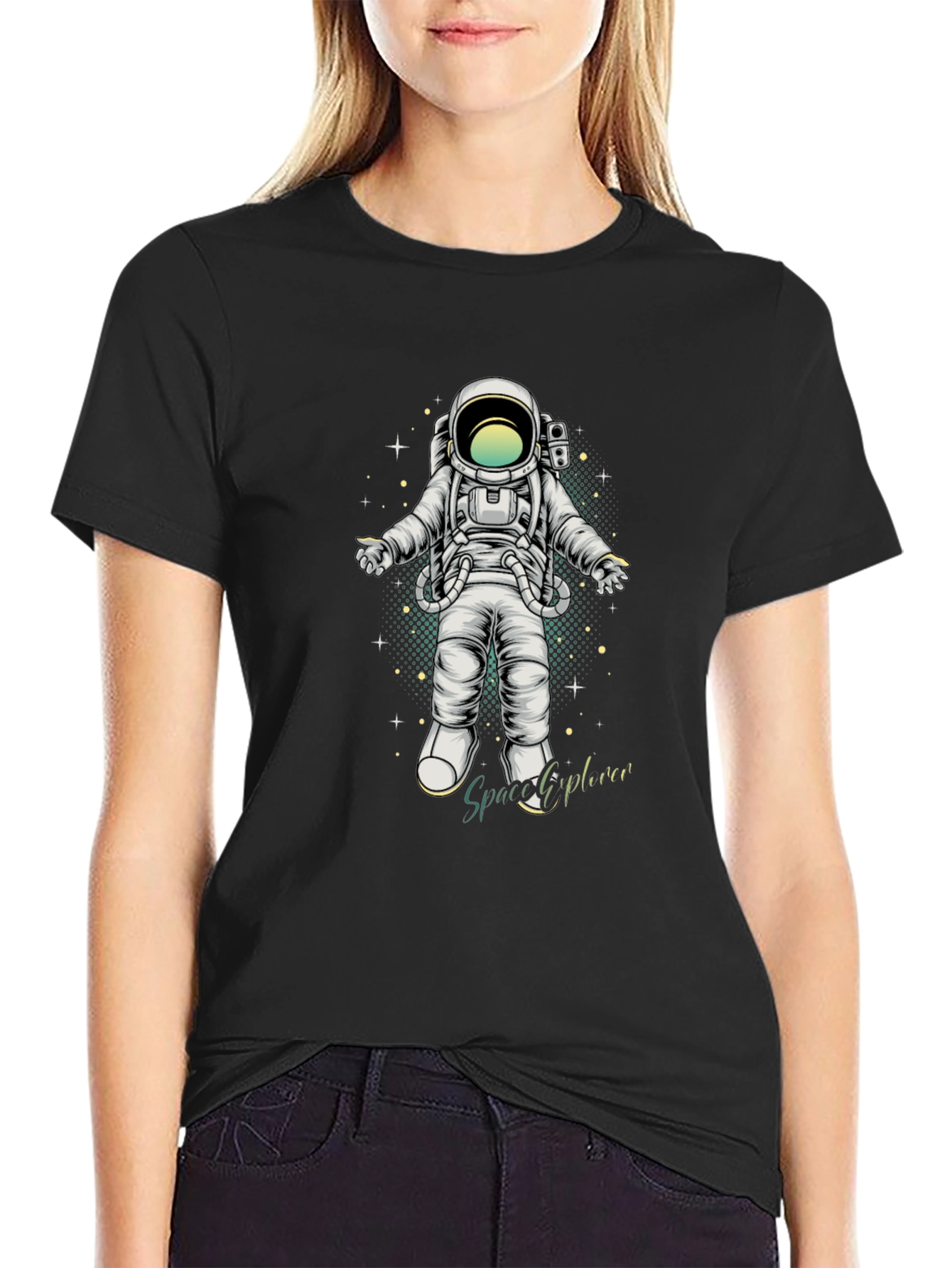 Astronaut Space Explorer Graphic T-Shirt