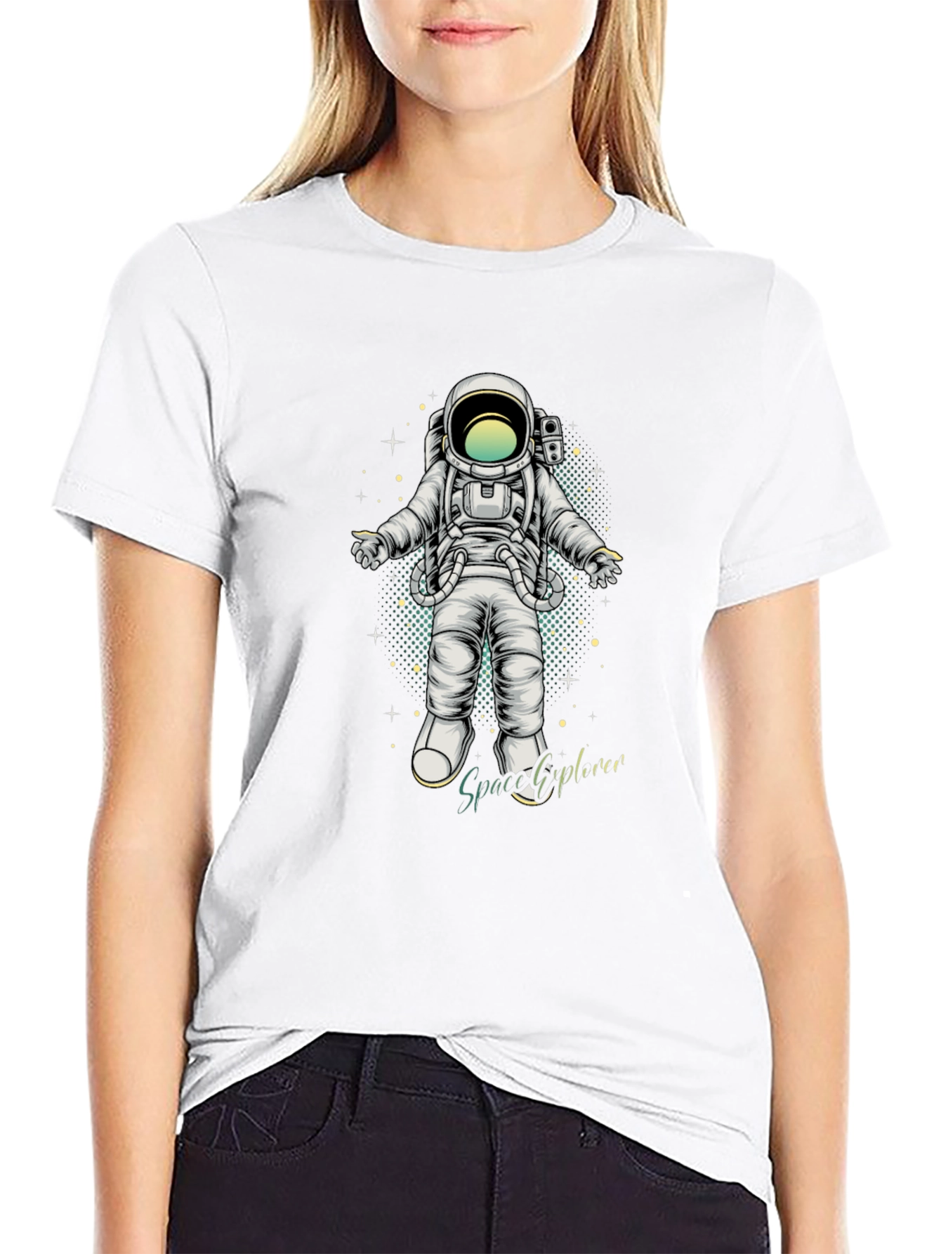 Astronaut Space Explorer Graphic T-Shirt