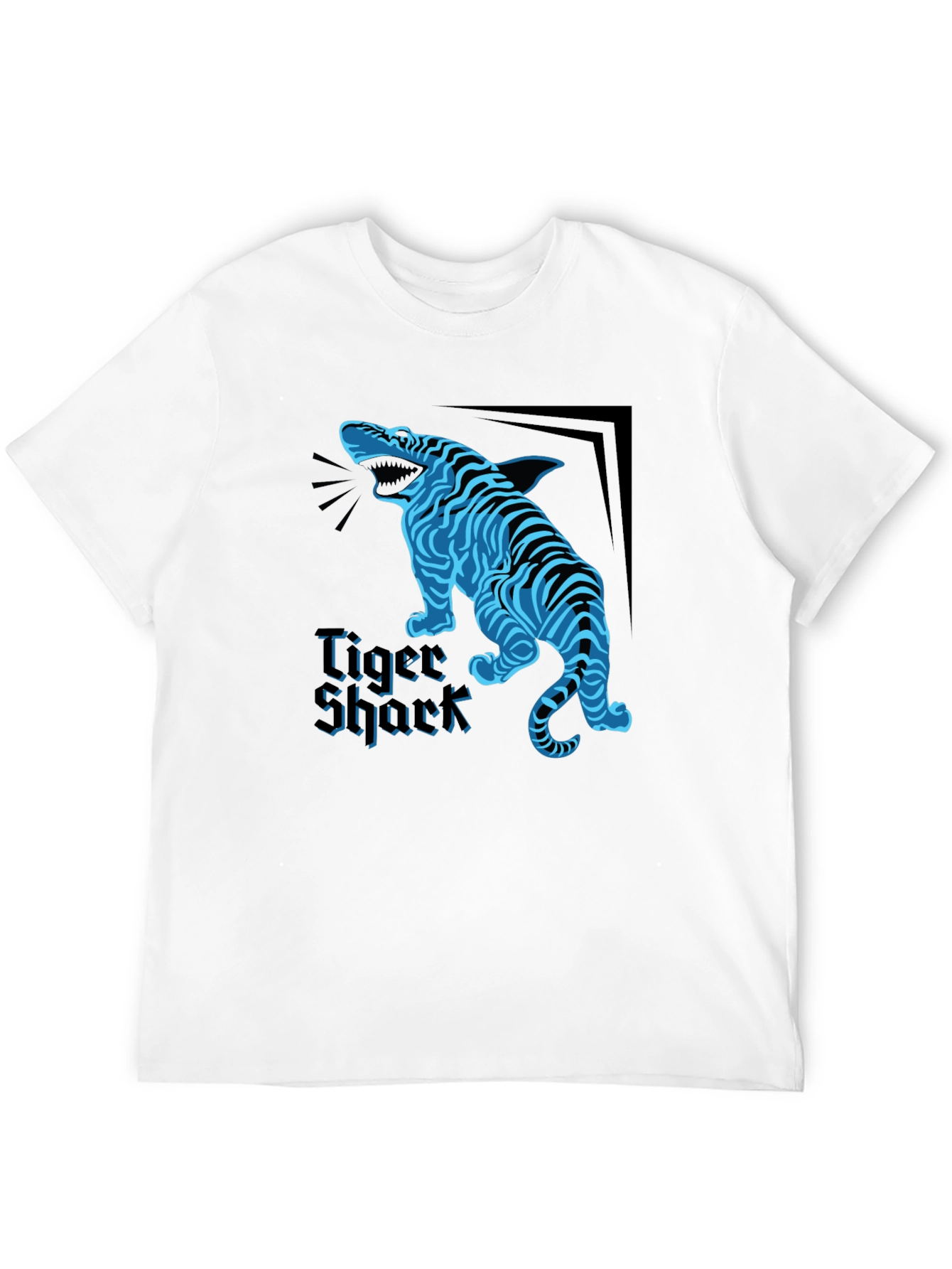 Tiger Shark Graphic T-Shirt - Black