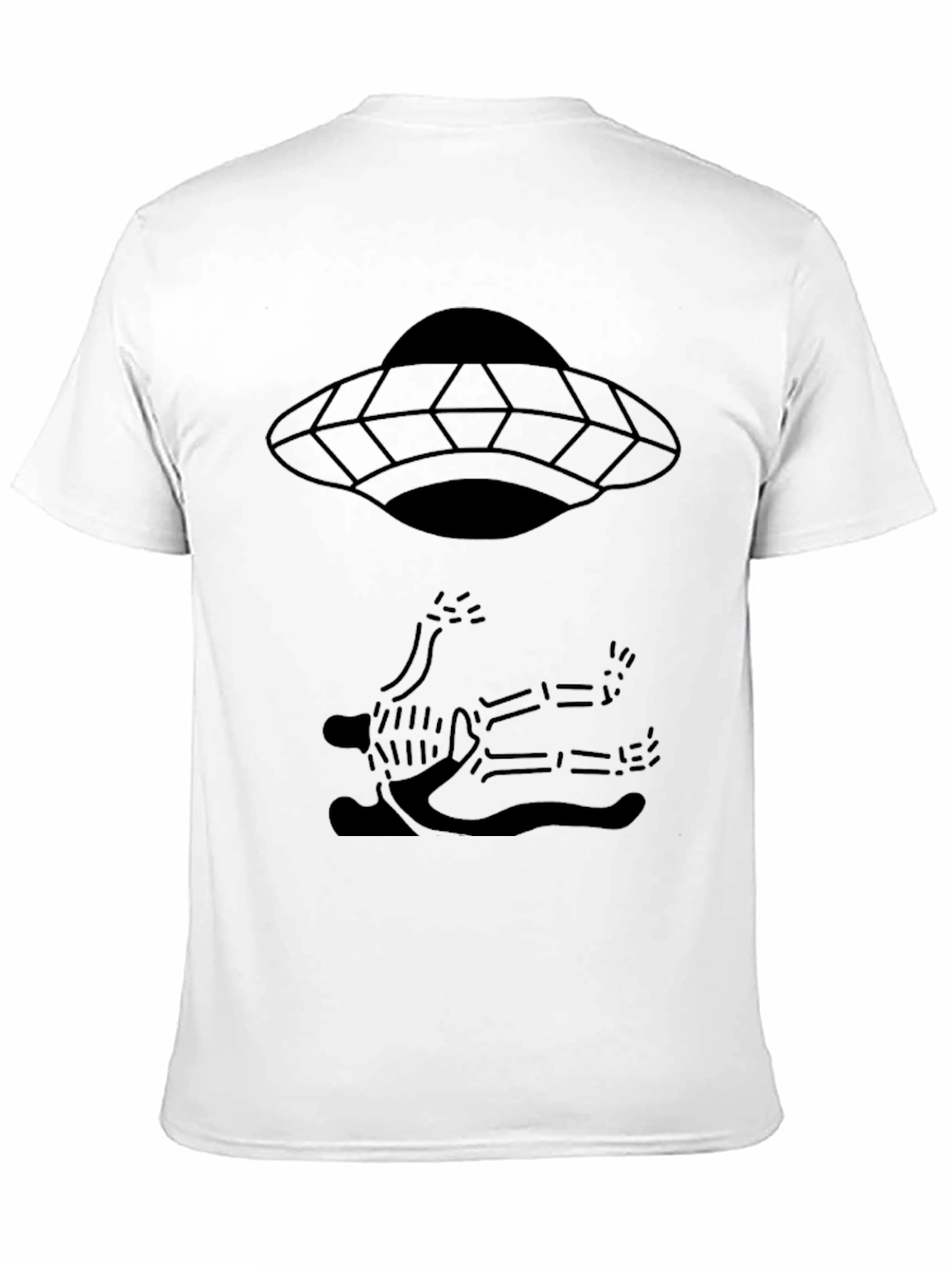 UFO Abduction Tee - Black Graphic T-Shirt
