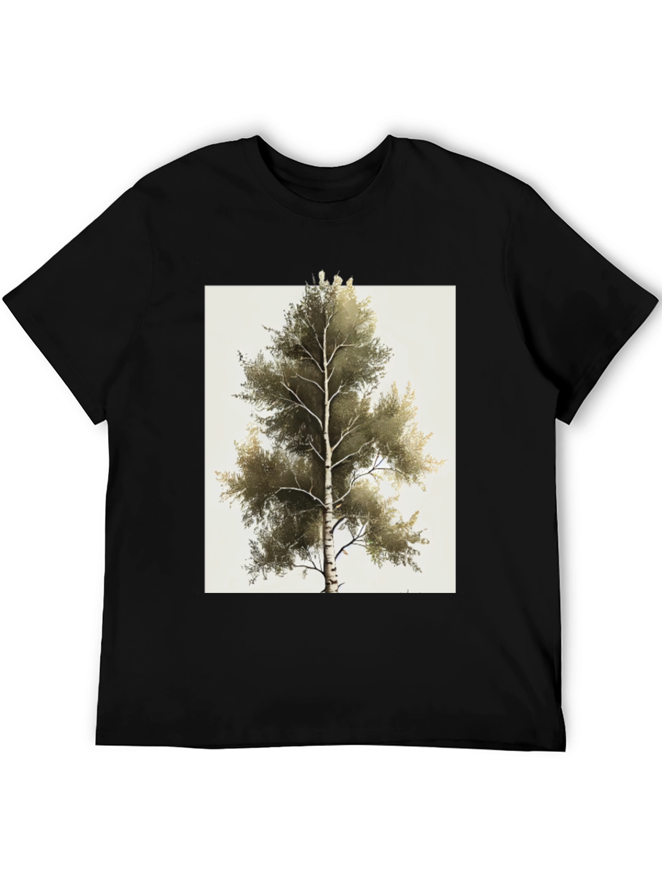 Birch Tree Graphic T-Shirt - Nature Inspired Tee