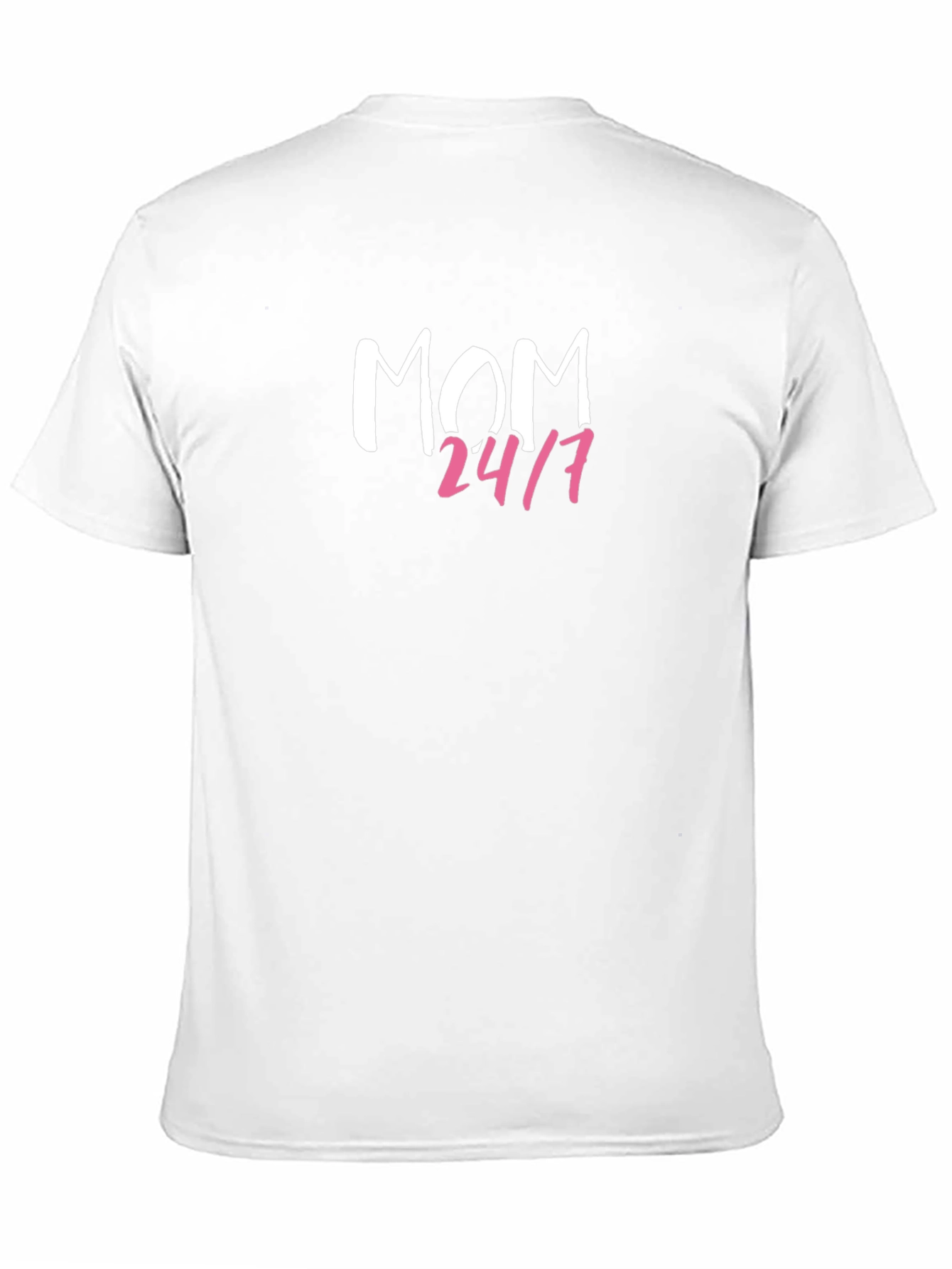 Mom 24/7 Graphic T-Shirt - Black Casual Tee