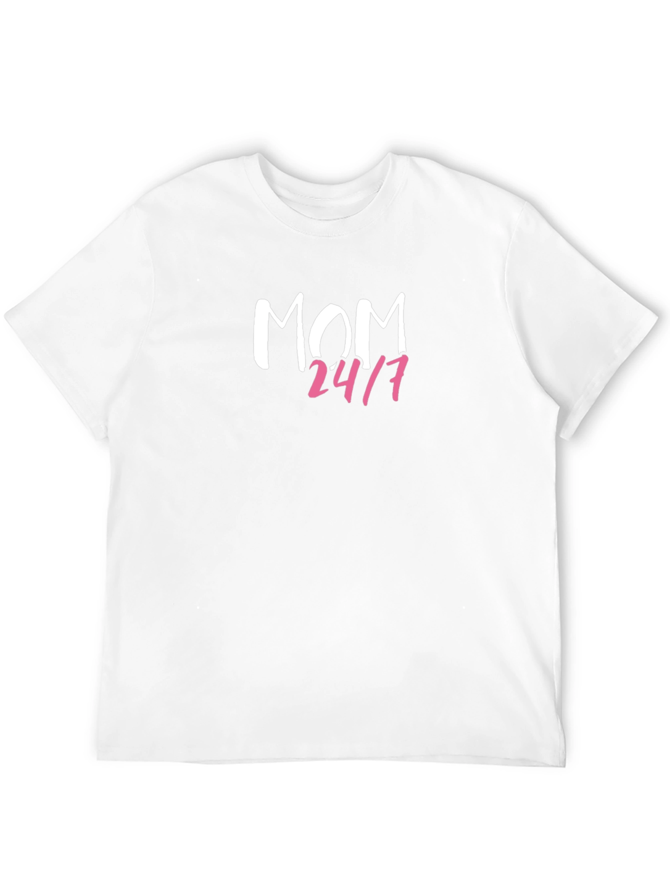 Mom 24/7 Graphic T-Shirt - Black Casual Tee