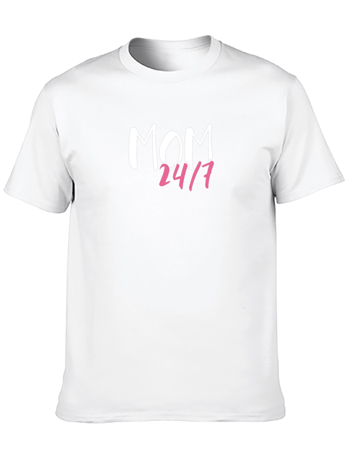 Mom 24/7 Graphic T-Shirt - Black Casual Tee