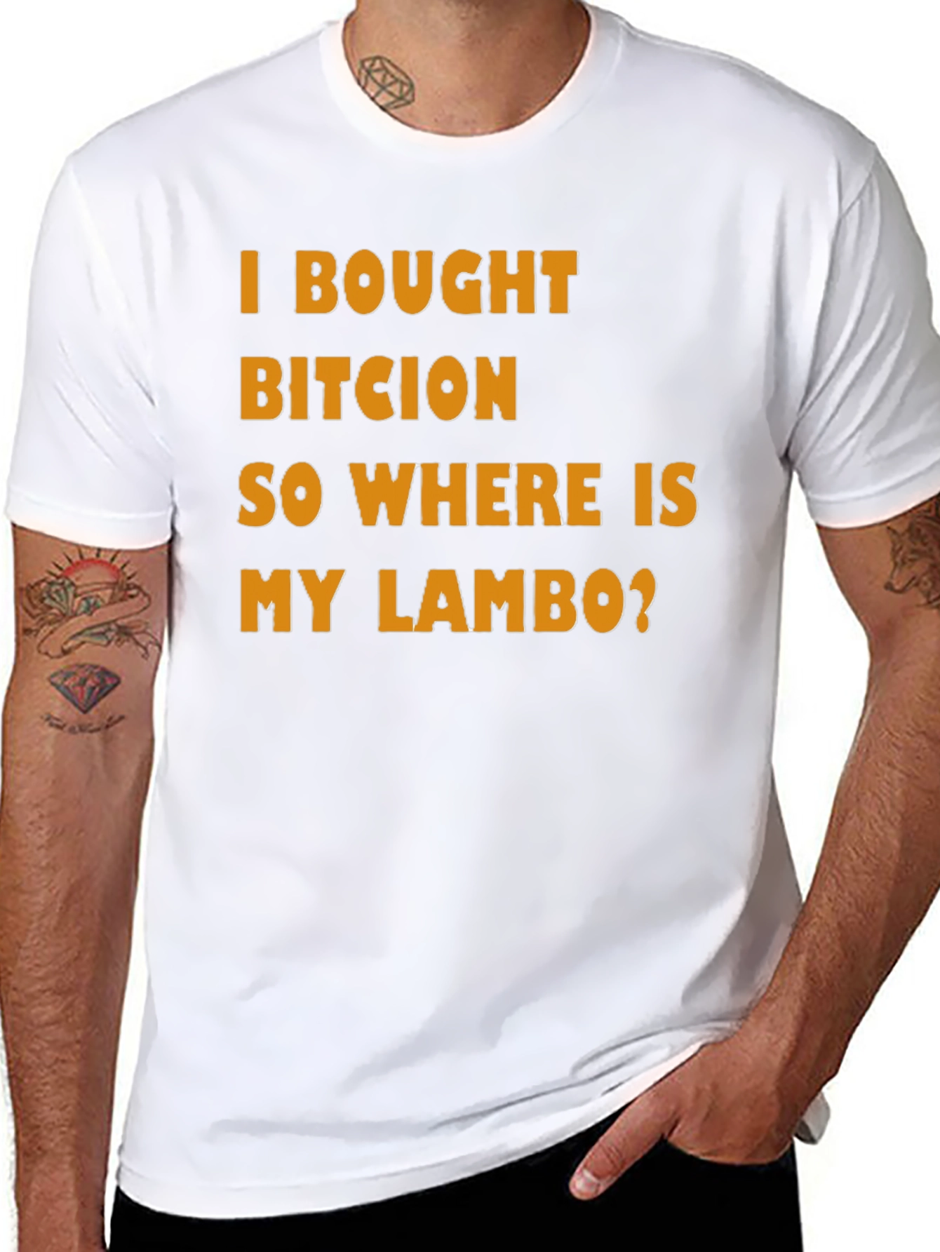 Bitcoin Lambo T-Shirt Crypto Investor Tee