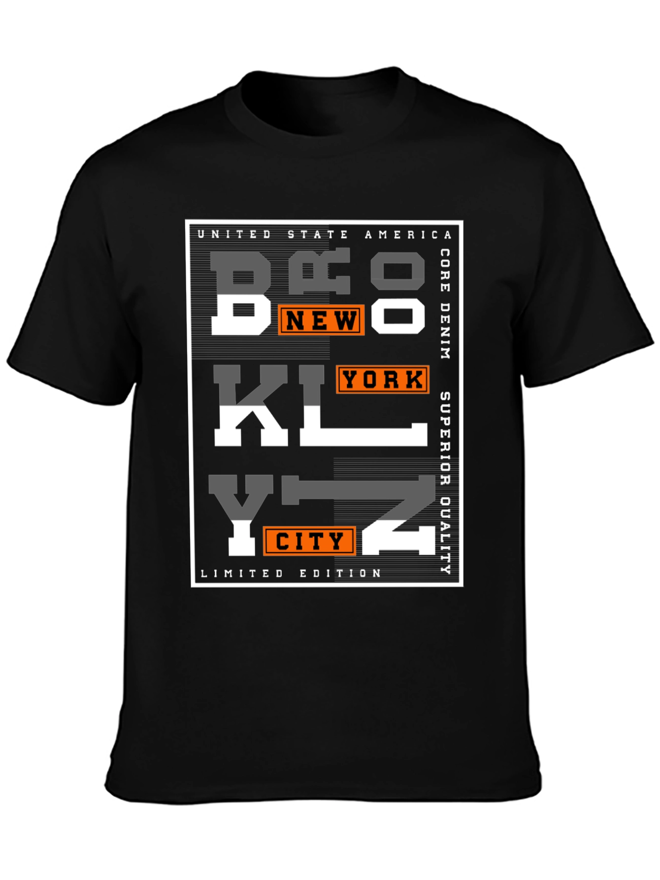 Brooklyn Graphic Print Mens T-Shirt