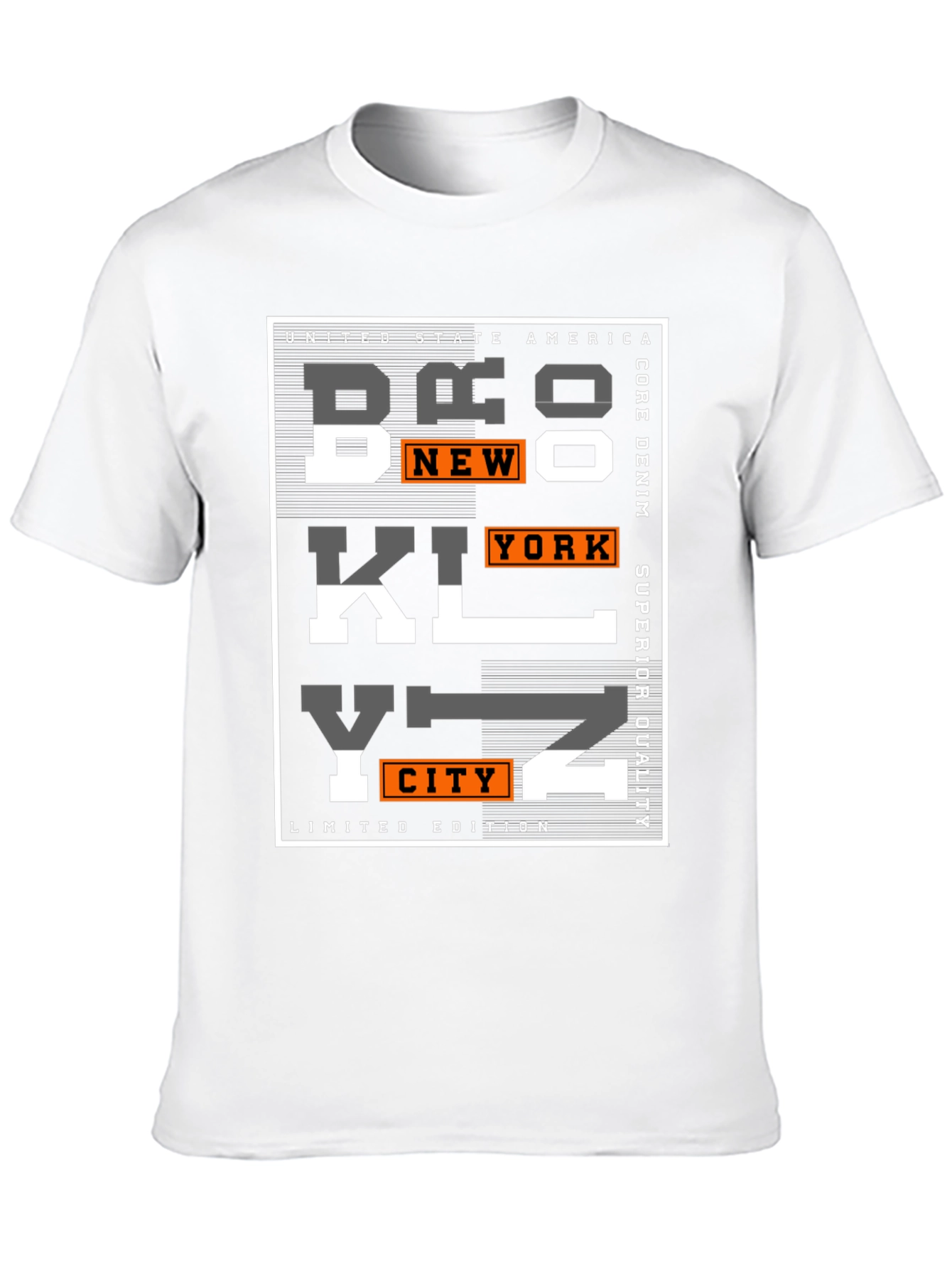 Brooklyn Graphic Print Mens T-Shirt