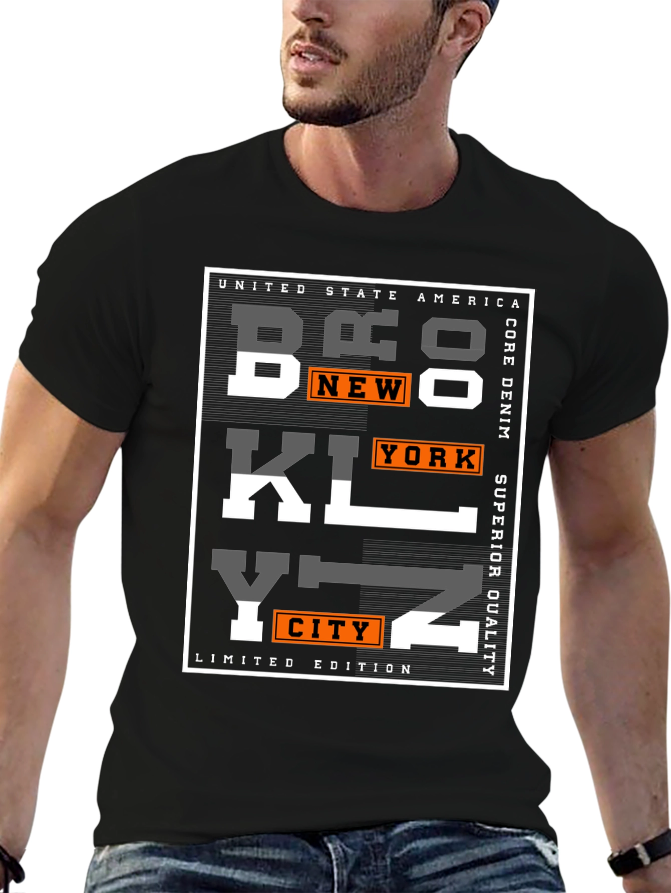 Brooklyn Graphic Print Mens T-Shirt