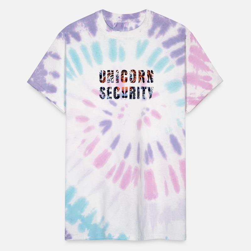 Unicorn Security T-Shirt Front Print Mens