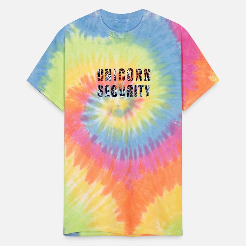 Unicorn Security T-Shirt Front Print Mens