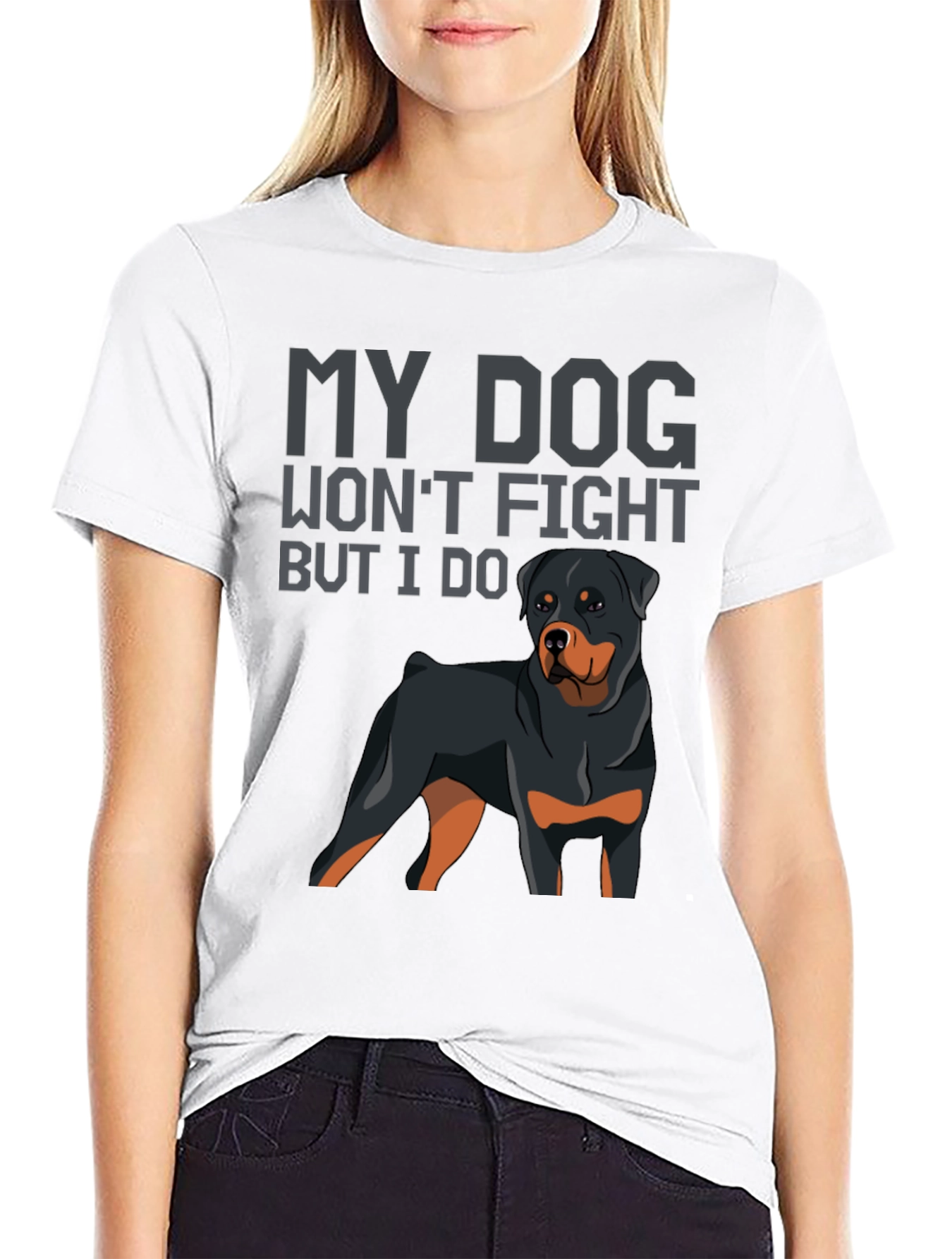 My Dog Wont Fight But I Do T-Shirt