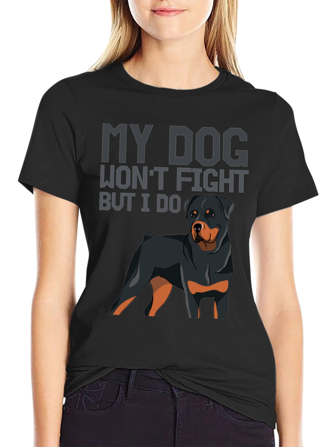 My Dog Wont Fight But I Do T-Shirt