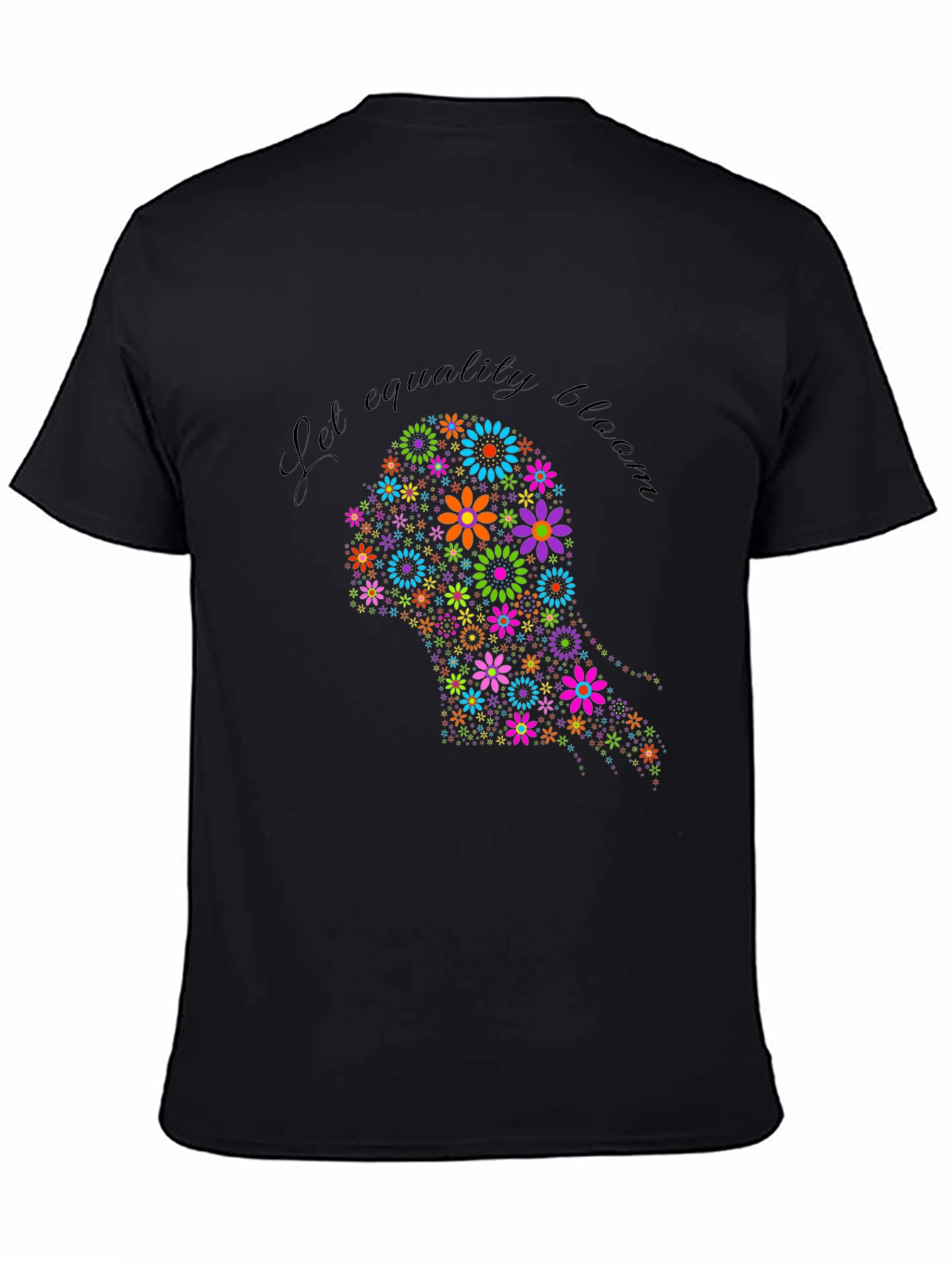 Equality Bloom Black Graphic Tee