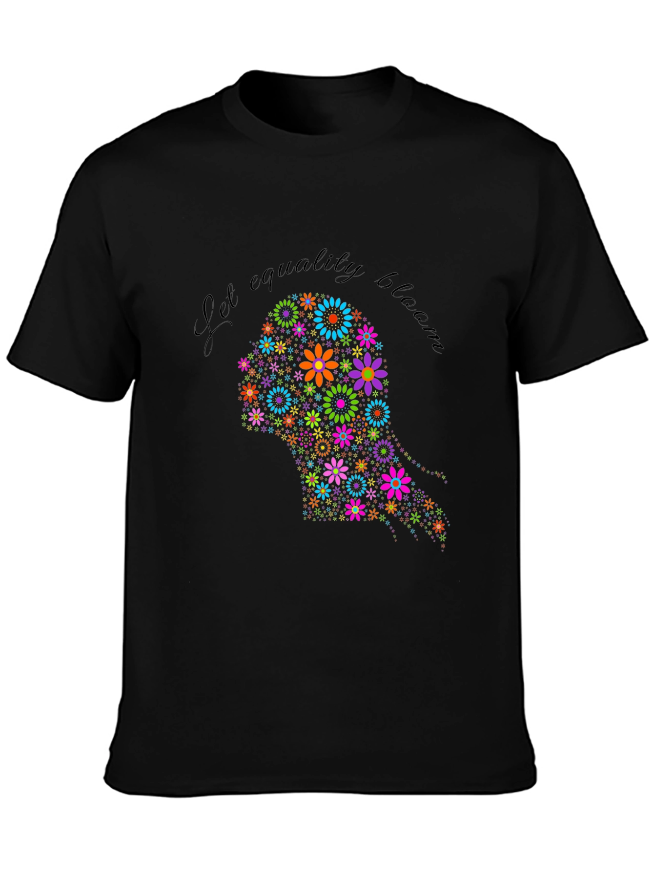 Equality Bloom Black Graphic Tee