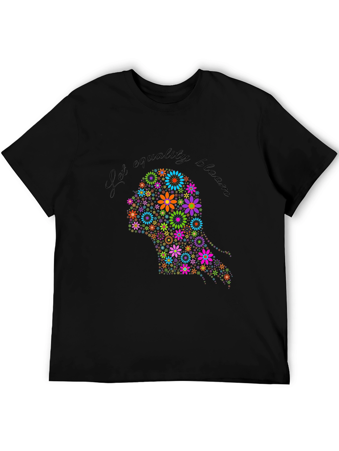 Equality Bloom Black Graphic Tee