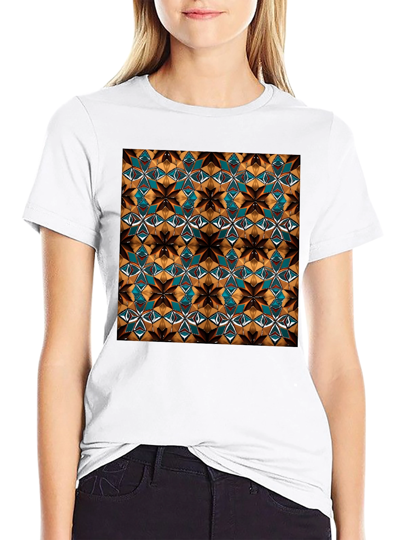 Geometric Pattern Tee - Unique Style Premium Comfort