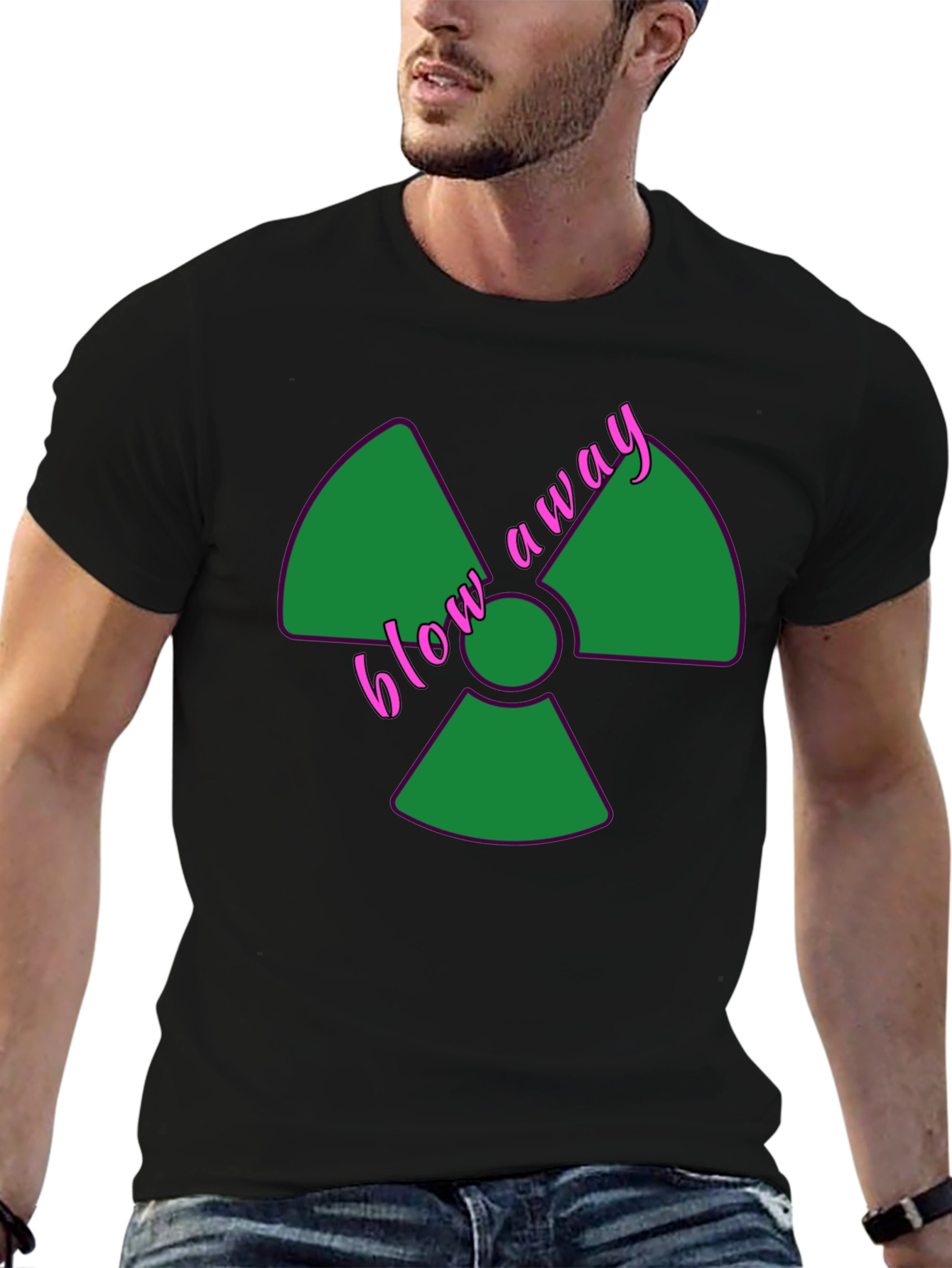 Blow Away Radiation Symbol Graphic T-Shirt