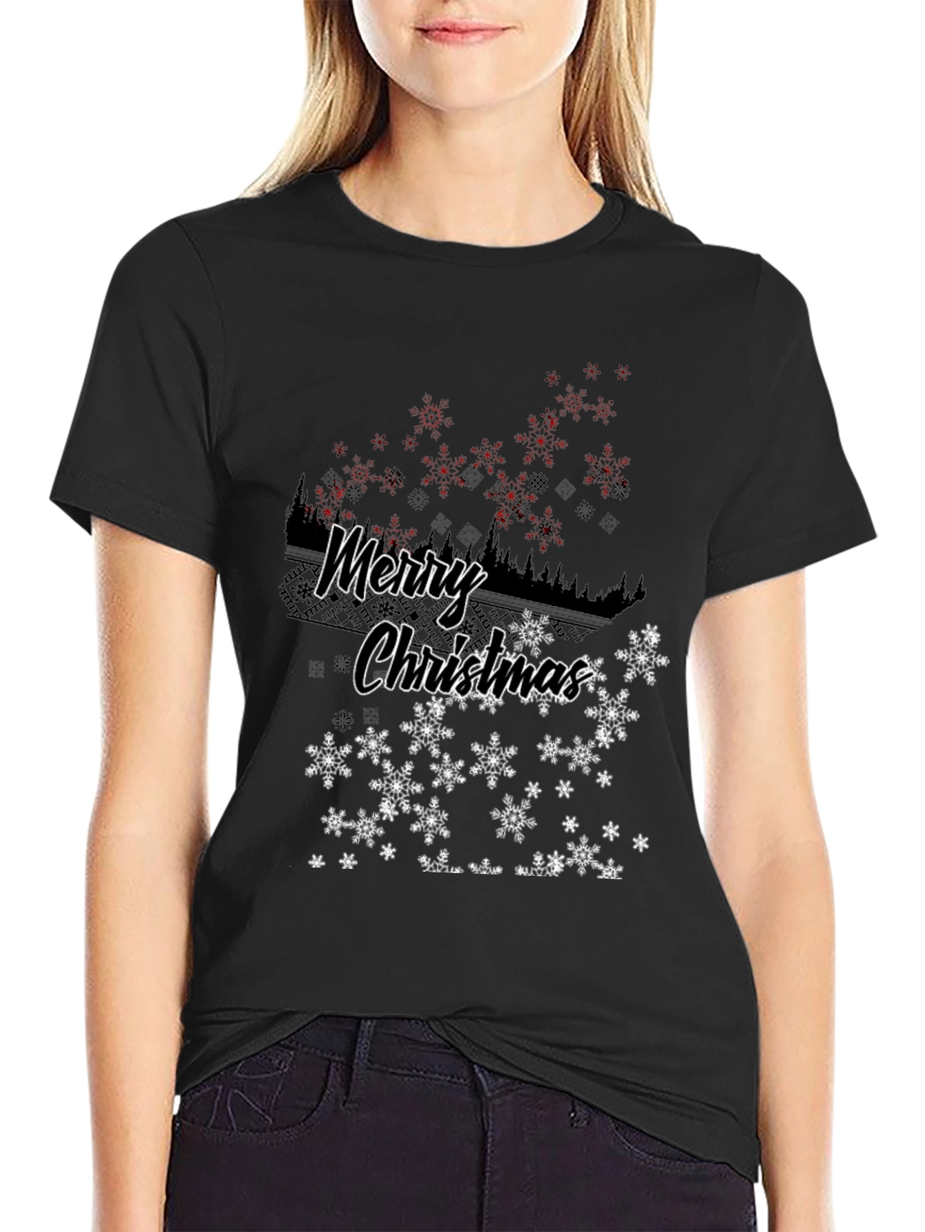 Merry Christmas Snowflake T-Shirt
