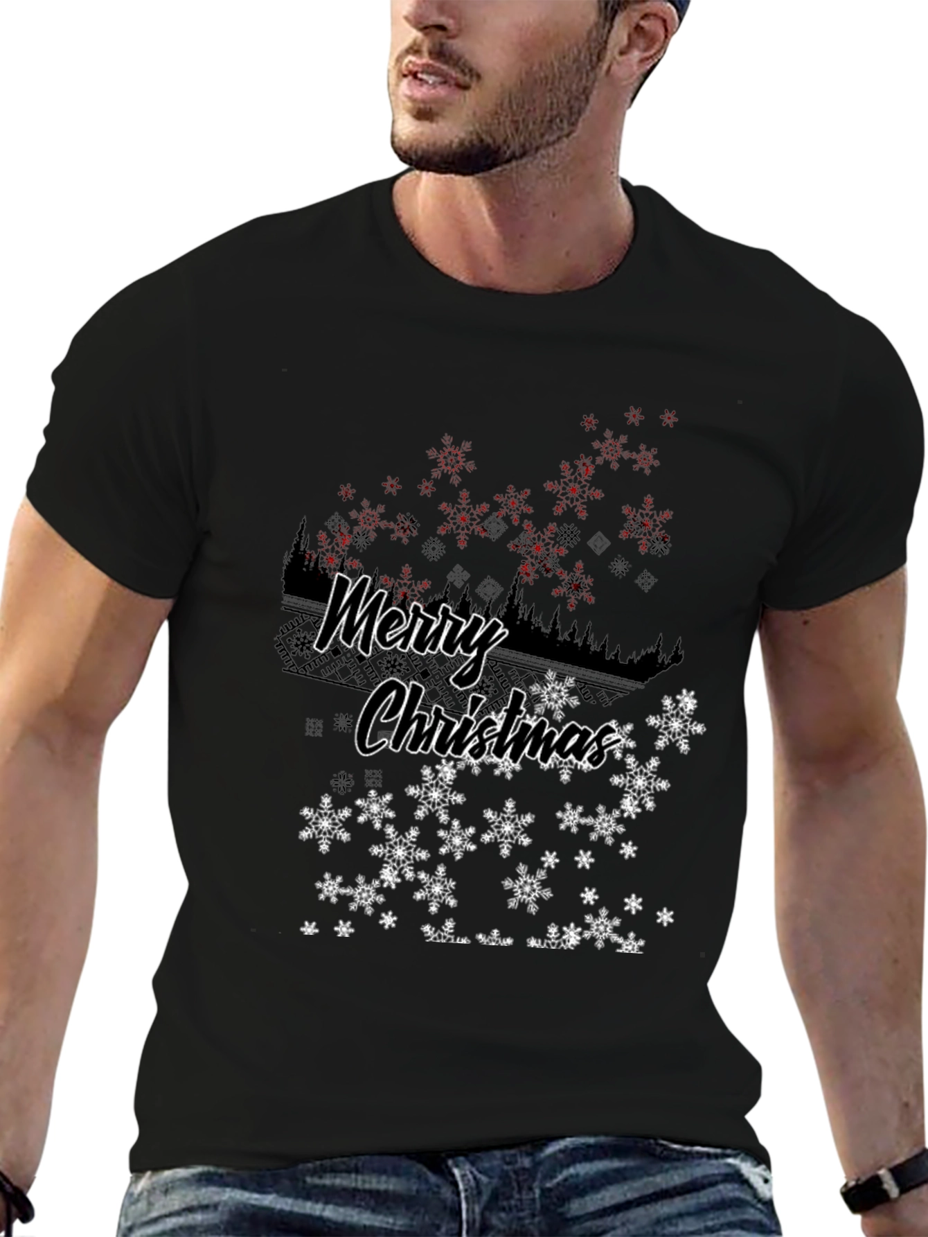 Merry Christmas Snowflake T-Shirt