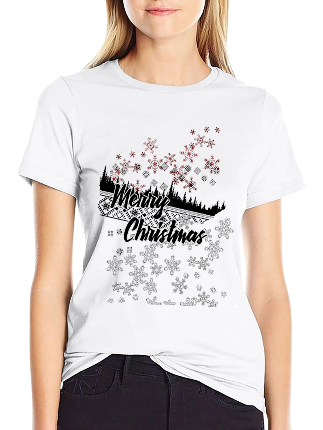 Merry Christmas Snowflake T-Shirt