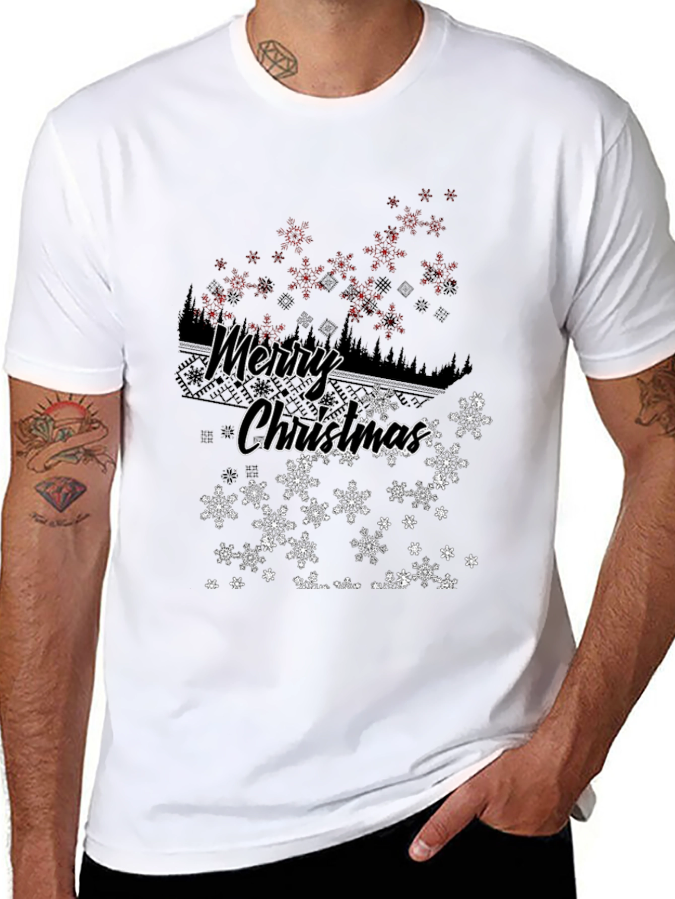 Merry Christmas Snowflake T-Shirt