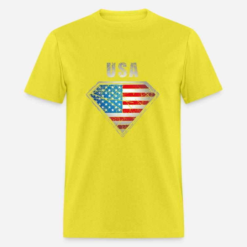 USA superhero flag legend vintage crest