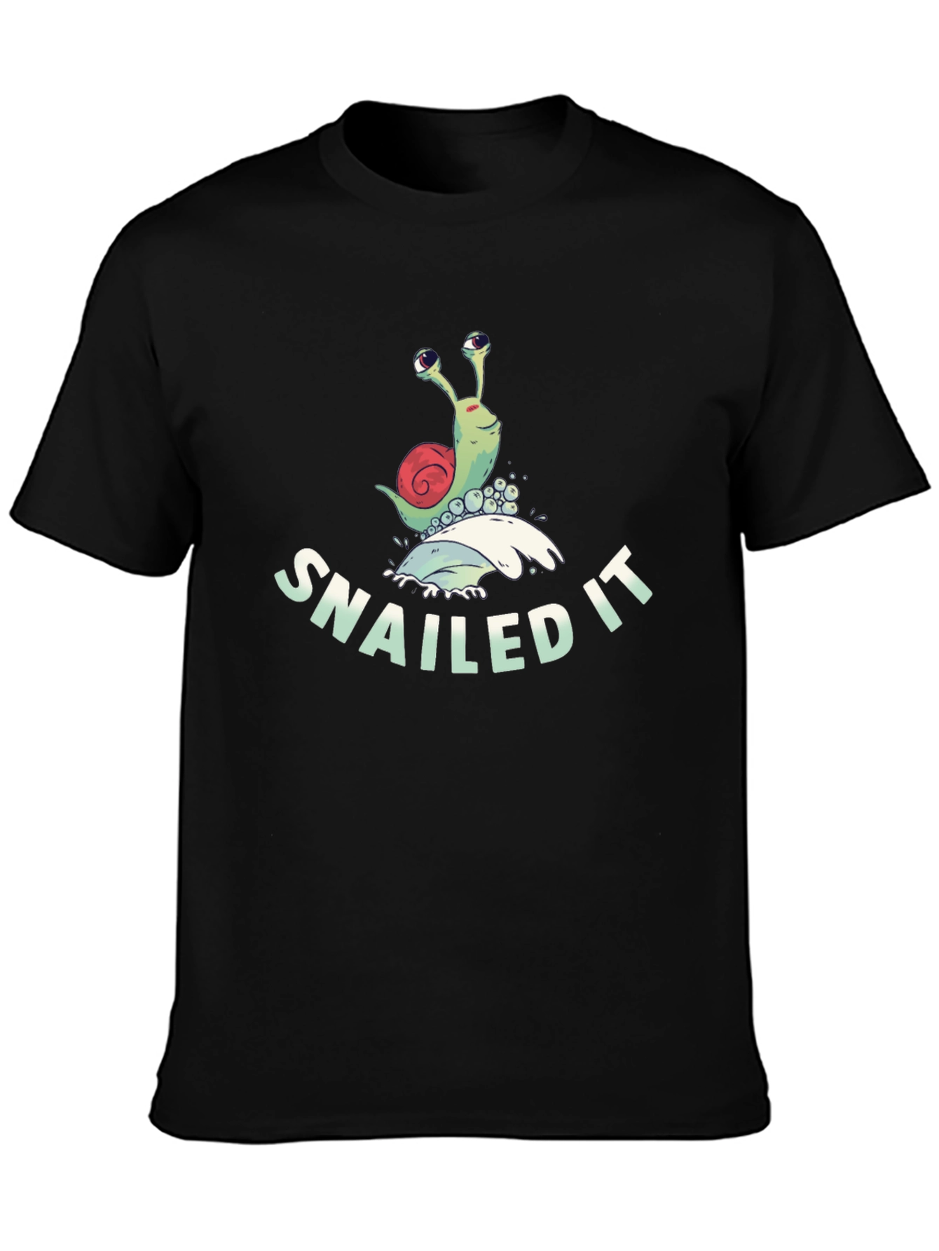 Snailed It T-Shirt Funny Snail Pun Tee