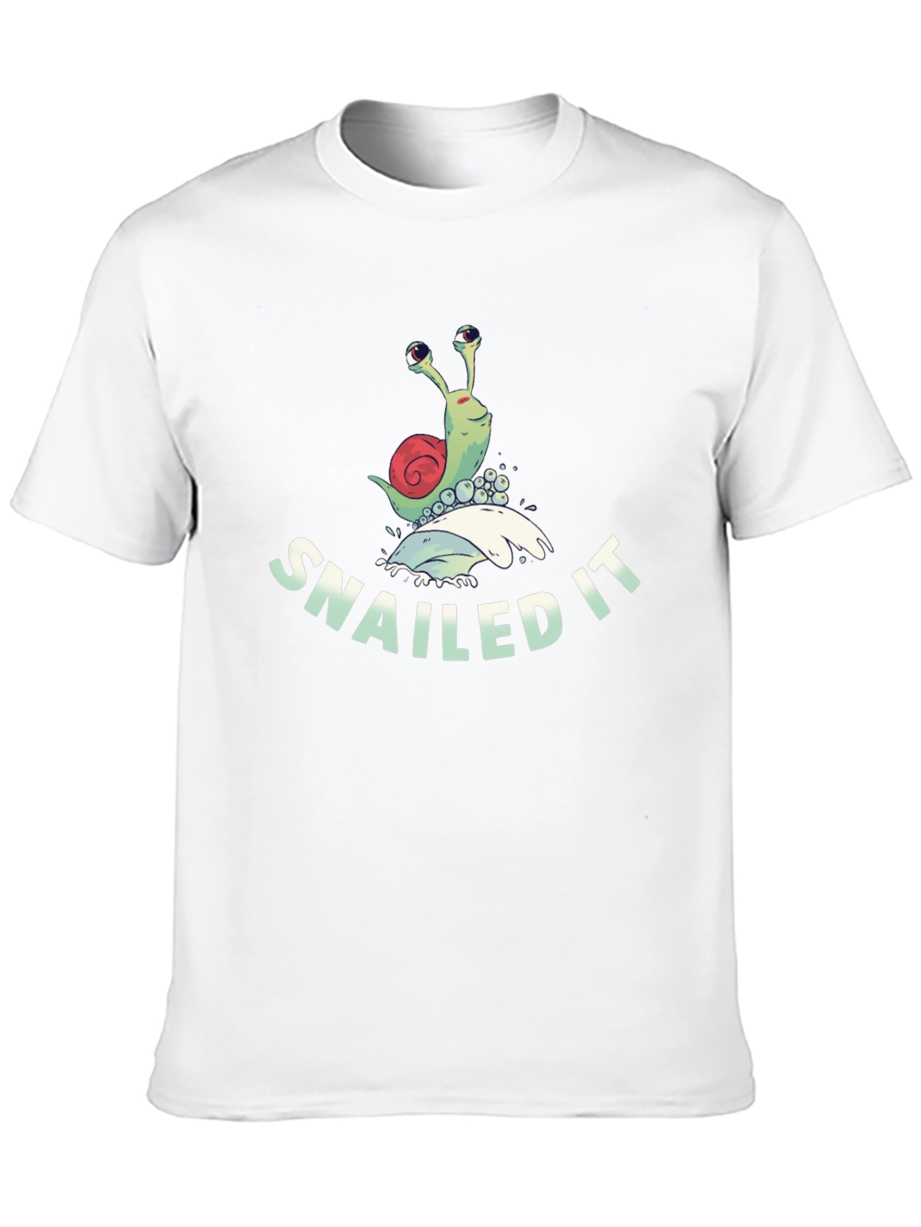 Snailed It T-Shirt Funny Snail Pun Tee