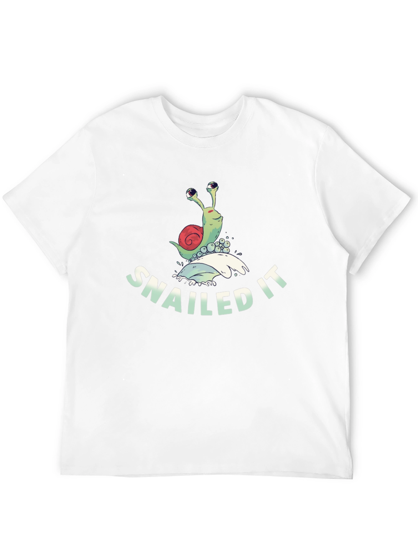 Snailed It T-Shirt Funny Snail Pun Tee