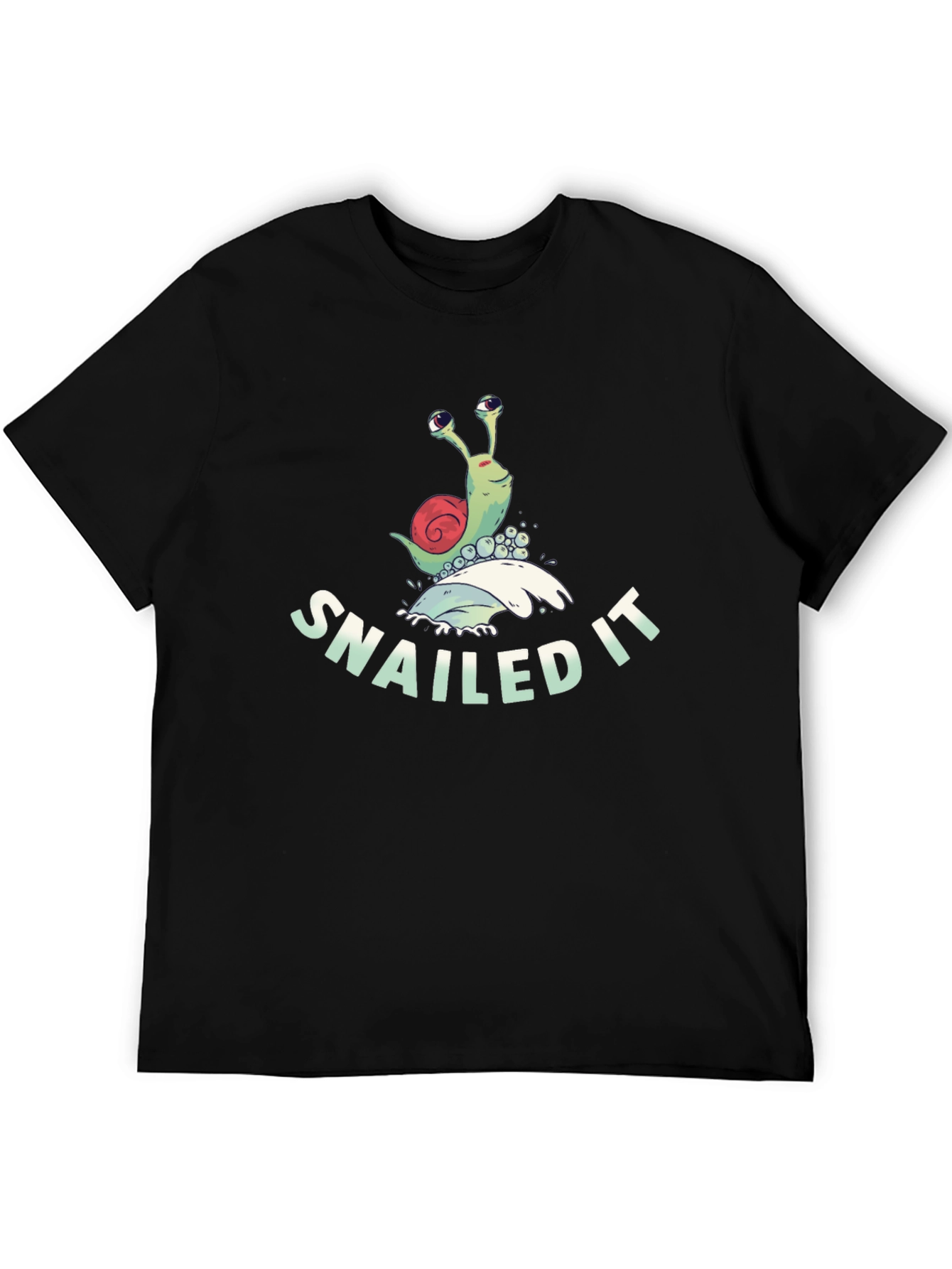 Snailed It T-Shirt Funny Snail Pun Tee